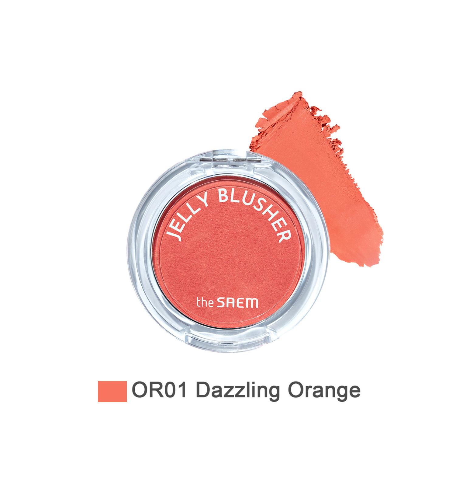 The Saem Jelly Blusher - Gel Blush - Or01 Dazzling Orange - Buy Online on GoSupps.com