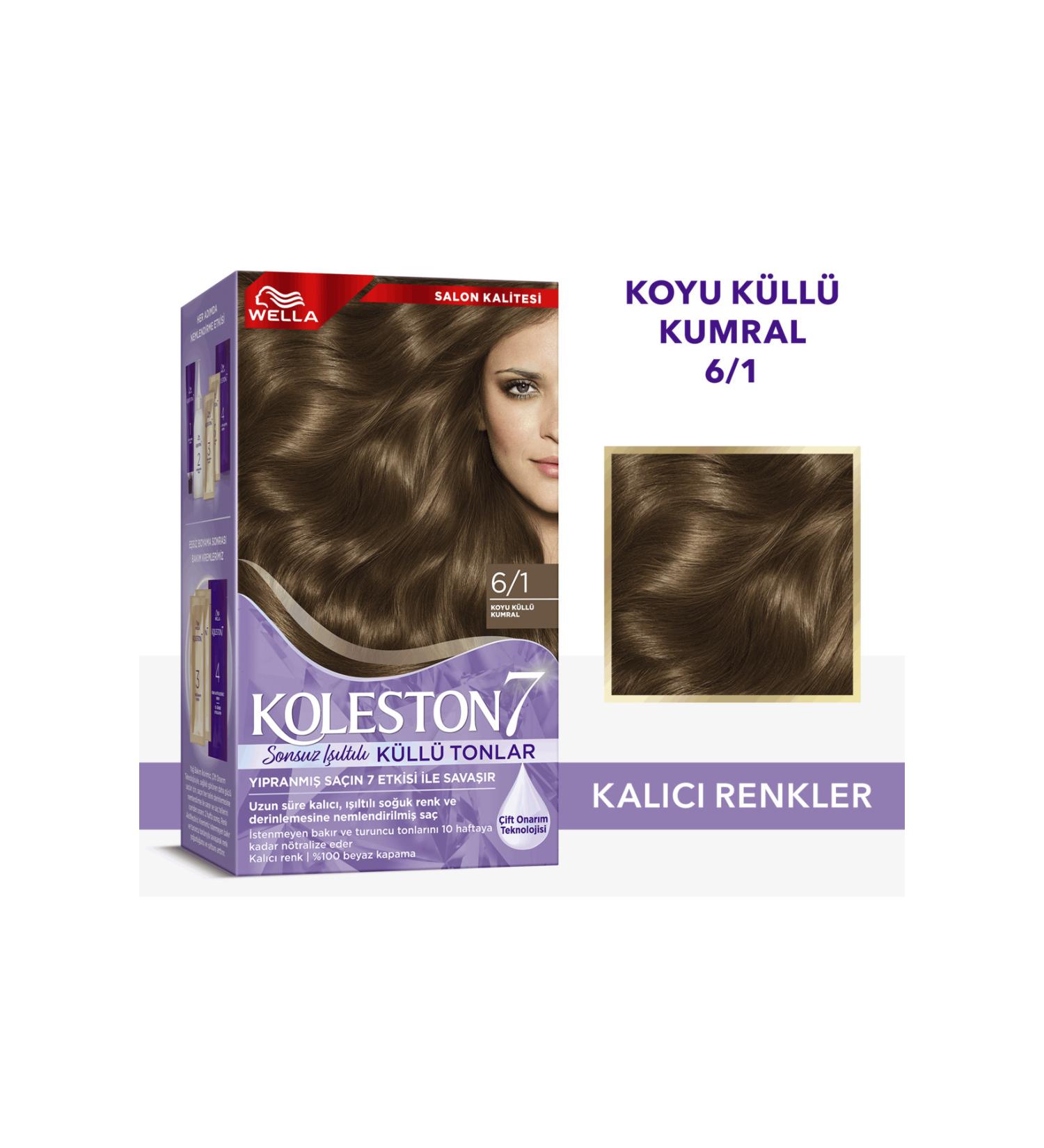 Wella Koleston Supreme Kit 6/1 Dark Ash Blonde - Buy Online on GoSupps.com