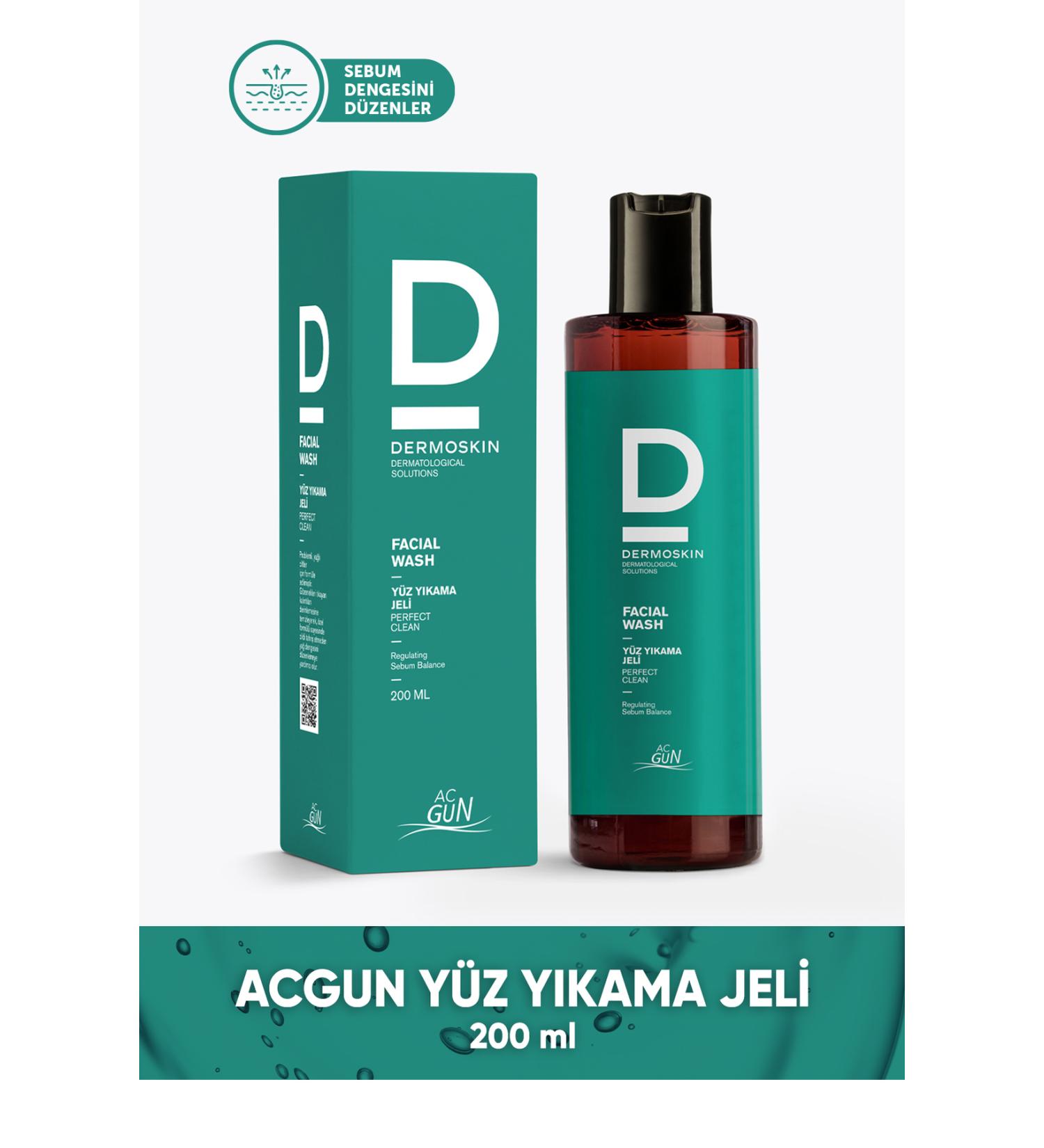 Dermoskin Acgun Face Wash Gel 200 ml - Buy Online on GoSupps.com