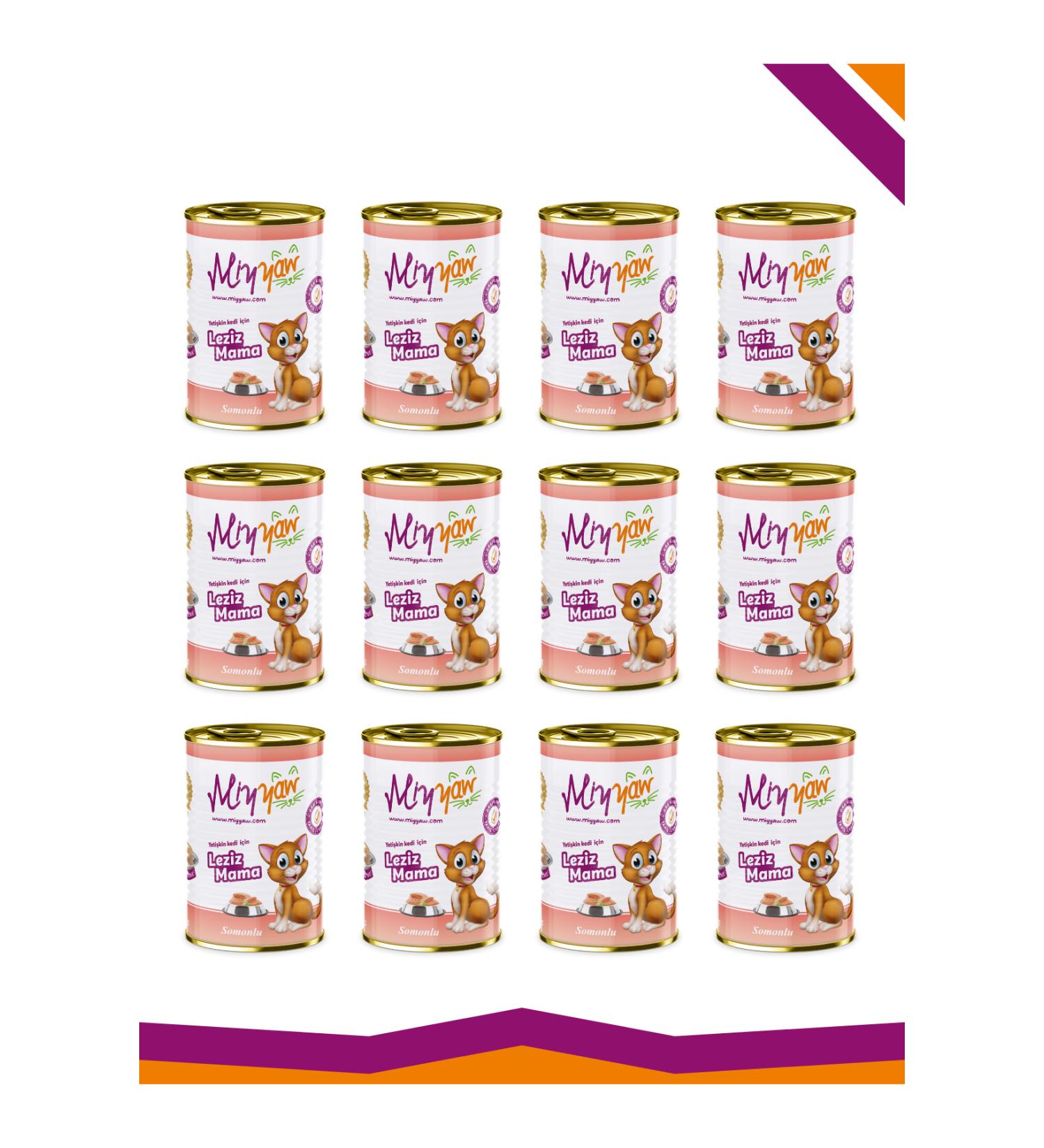 Miyyaw Pate Salmon Meat Adult Cat Food 400 gr. x 12 pieces