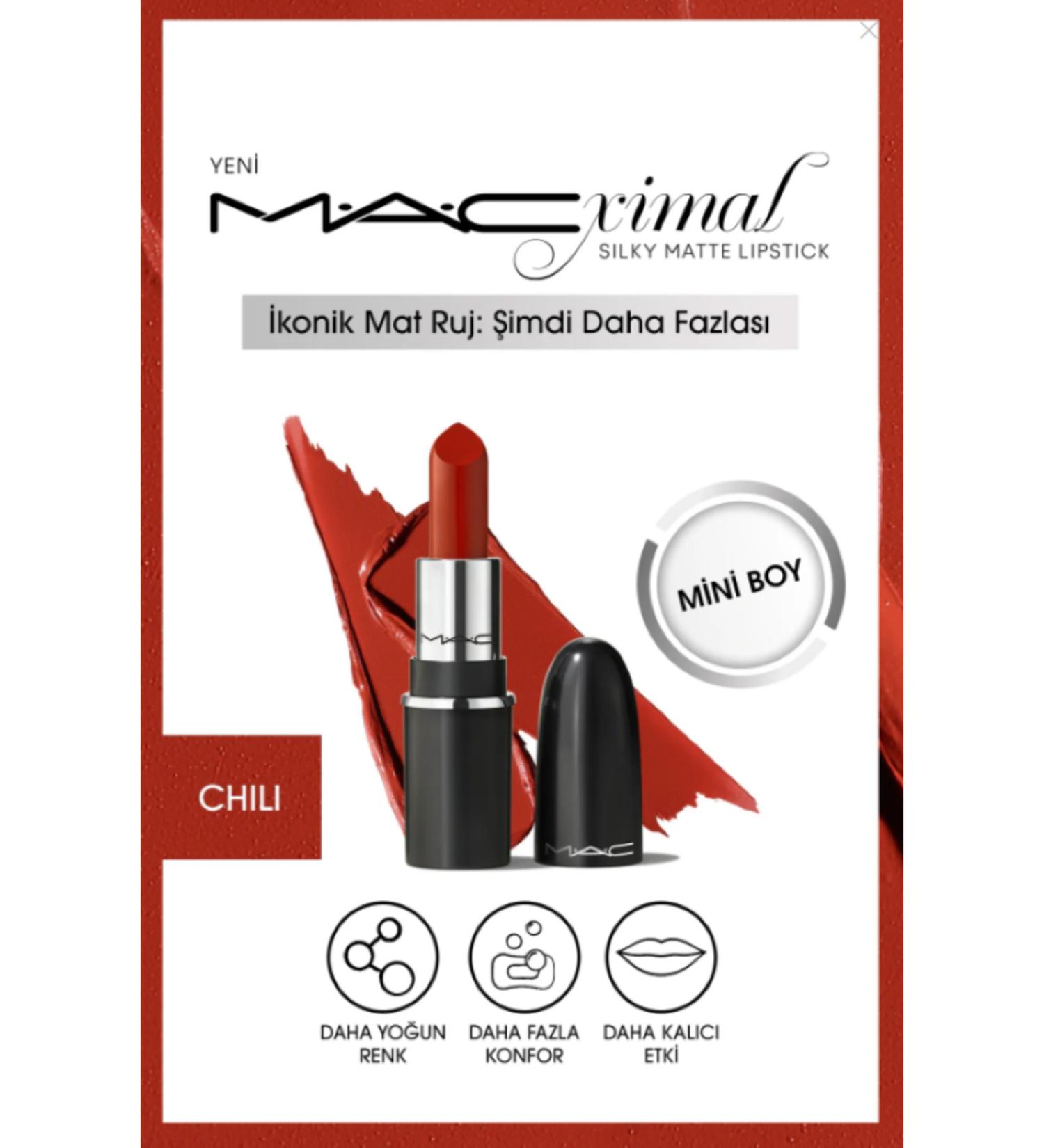 Mac MACximal Mini MAC Silky Matte Lipstick -CHILI