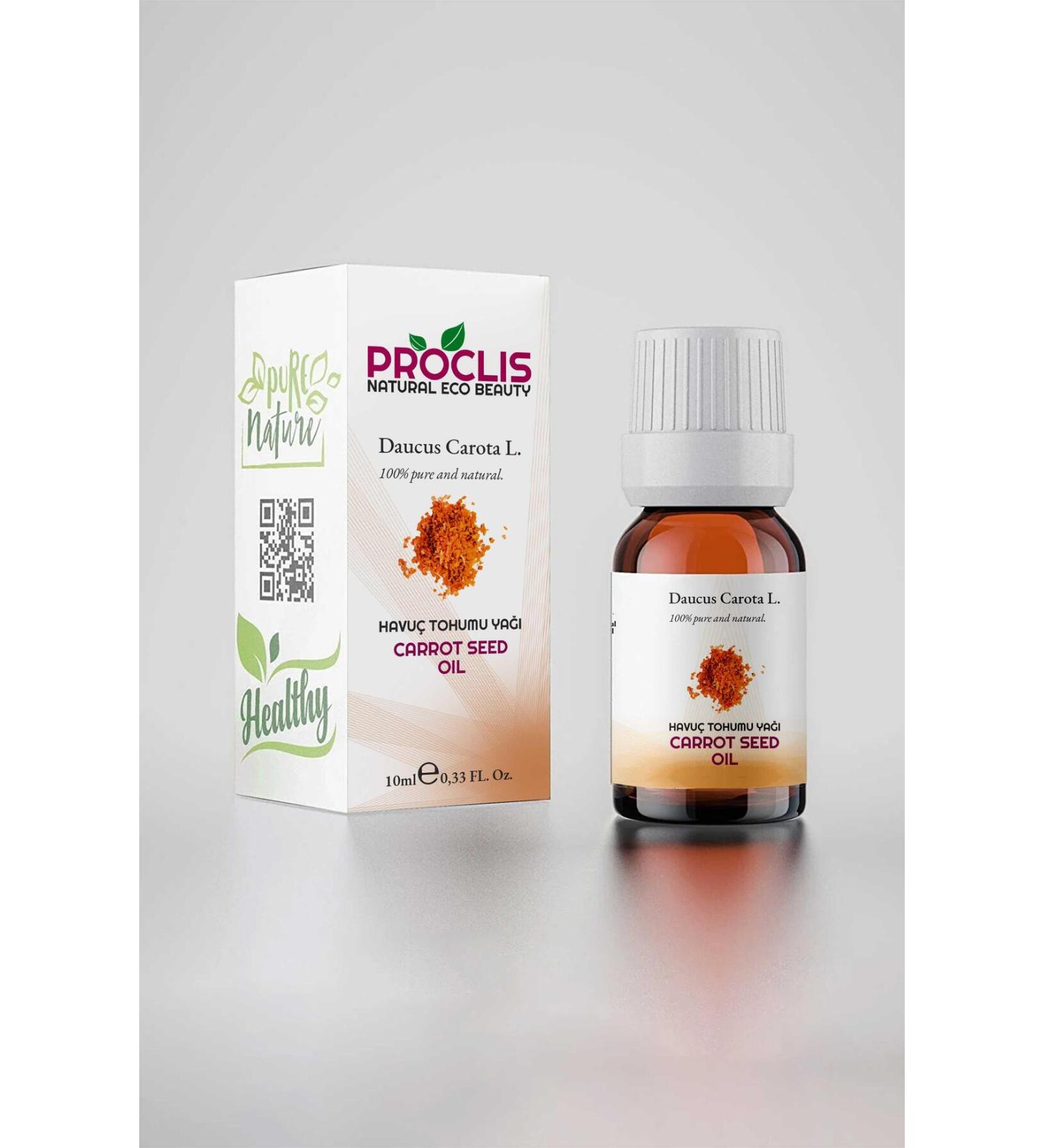 proclis PROCLIS 0 Natural Carrot Seed Oil Glass Bottle 10 ml