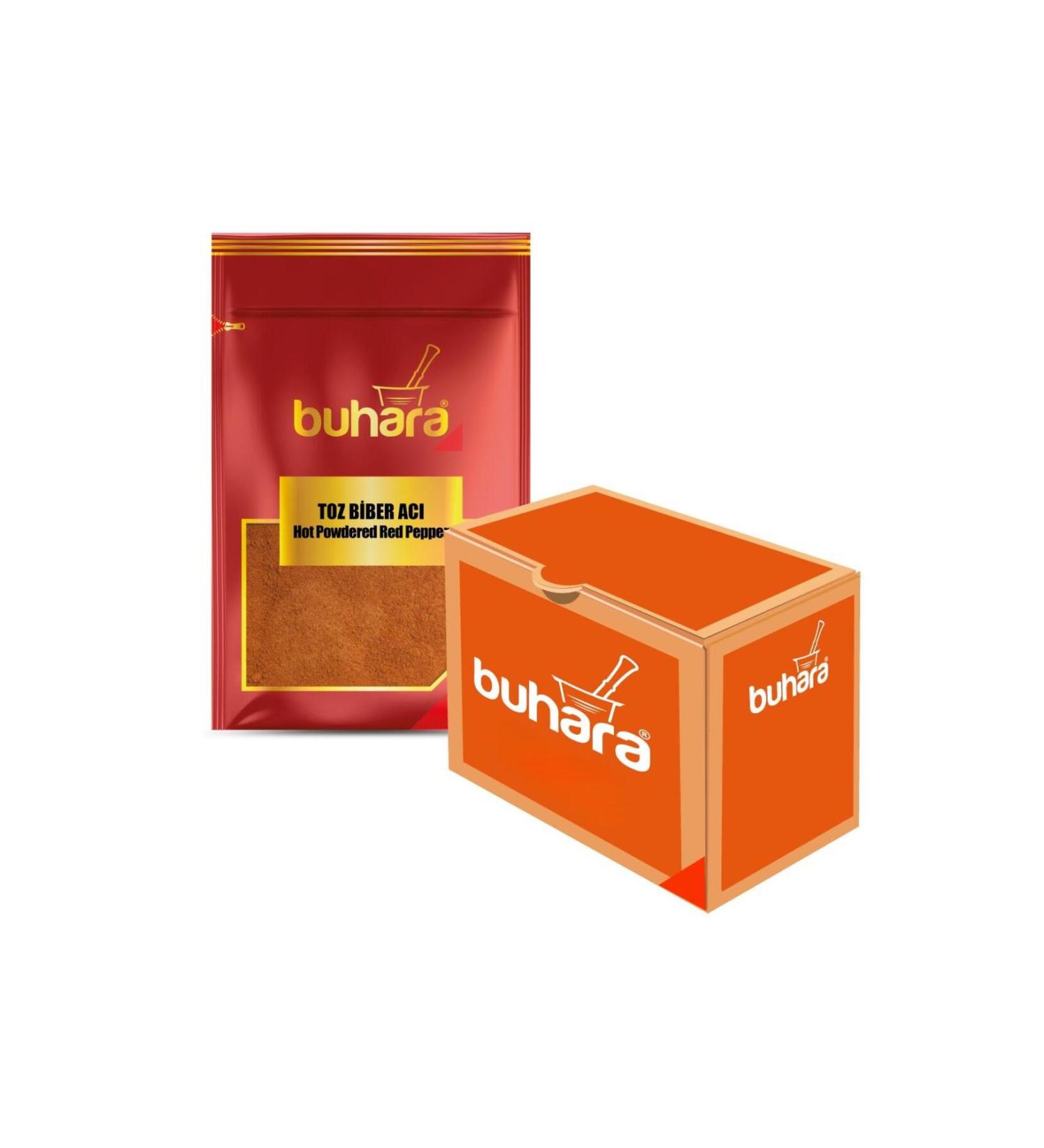 Buhara WHOLESALE HOT PEPPER POWDER 50 GR x 12 Pcs.