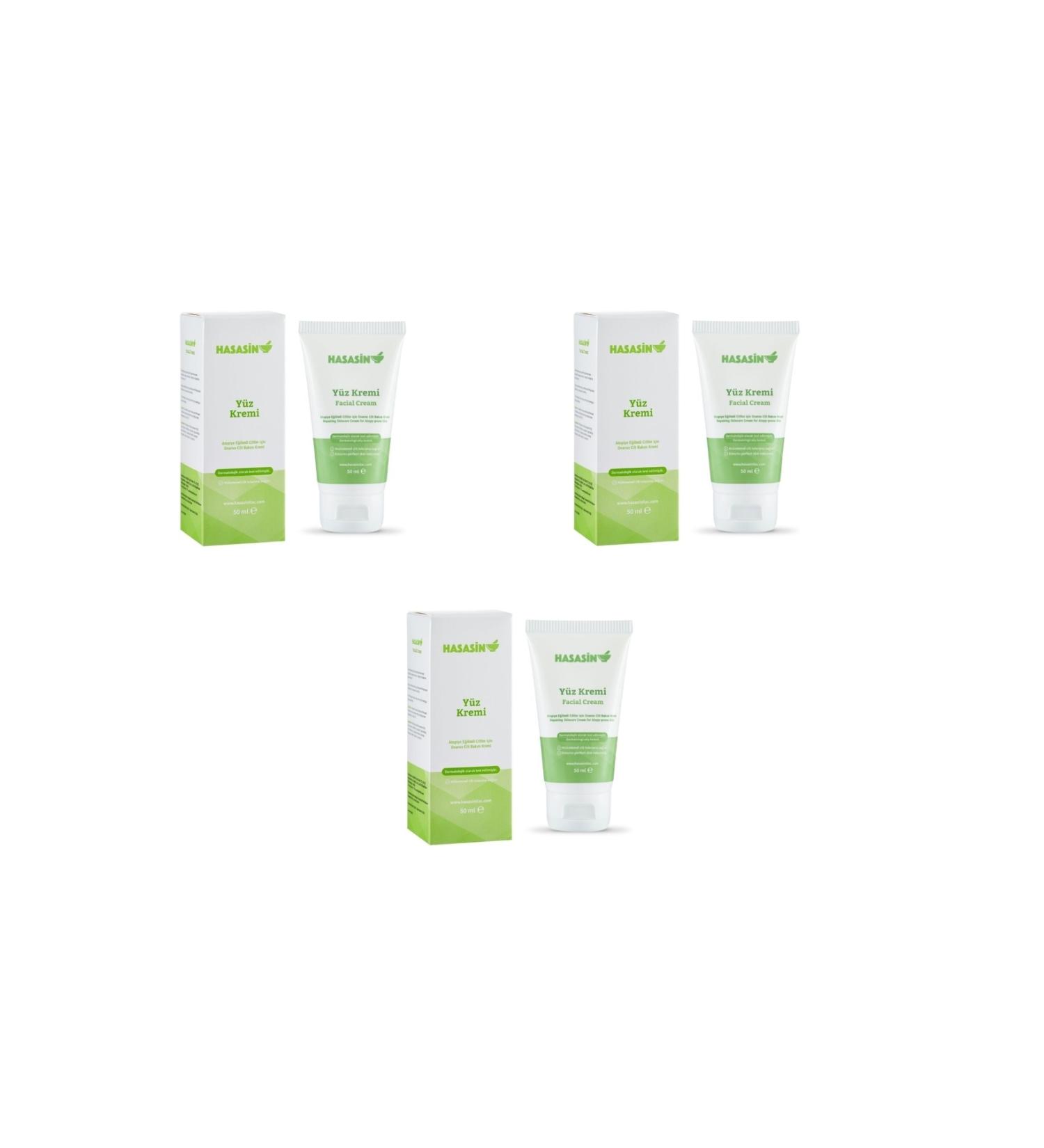 Hasasin la Hasasin la Face Cream 50 ml For Atopic Prone Skin 3 Pieces