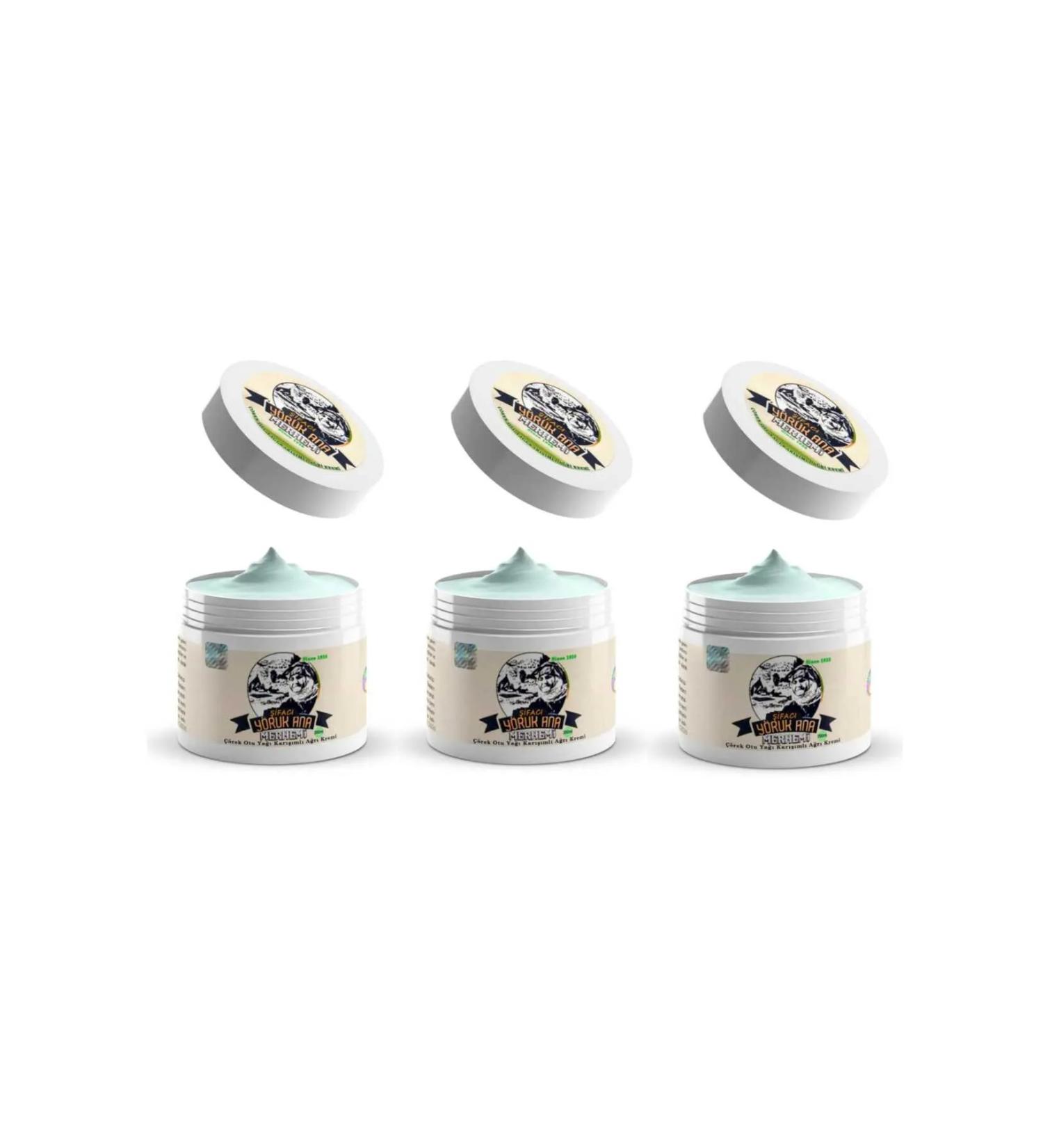 H NTOHU Yoruk Ana Herbal Pain Reliever Cream for Body Pain 200ml 3 Pieces - Buy Online on GoSupps.com