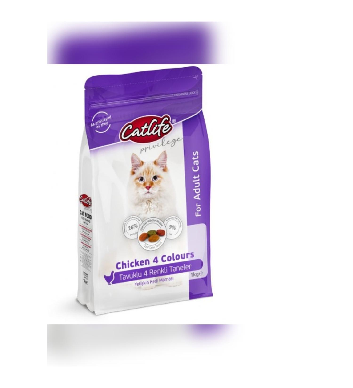 Catlife CATLIFE CHICKEN MULTICOLOR ADULT CAT FOOD 1KG