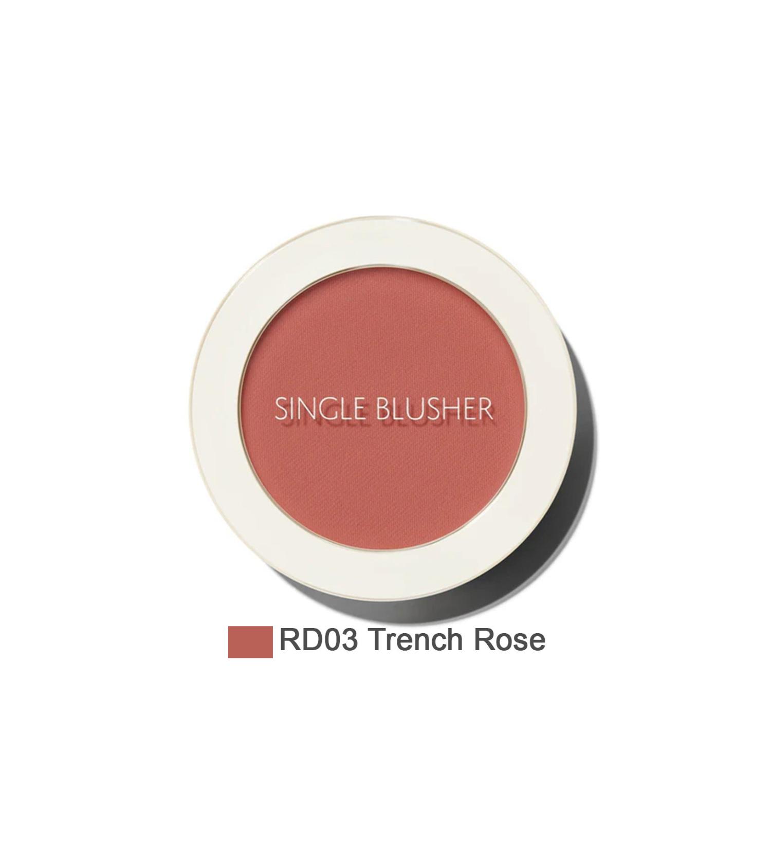 The Saem Single Powder Blush Sebum Control - Saemmul Single Blusher-trench Rose - Buy Online on GoSupps.com