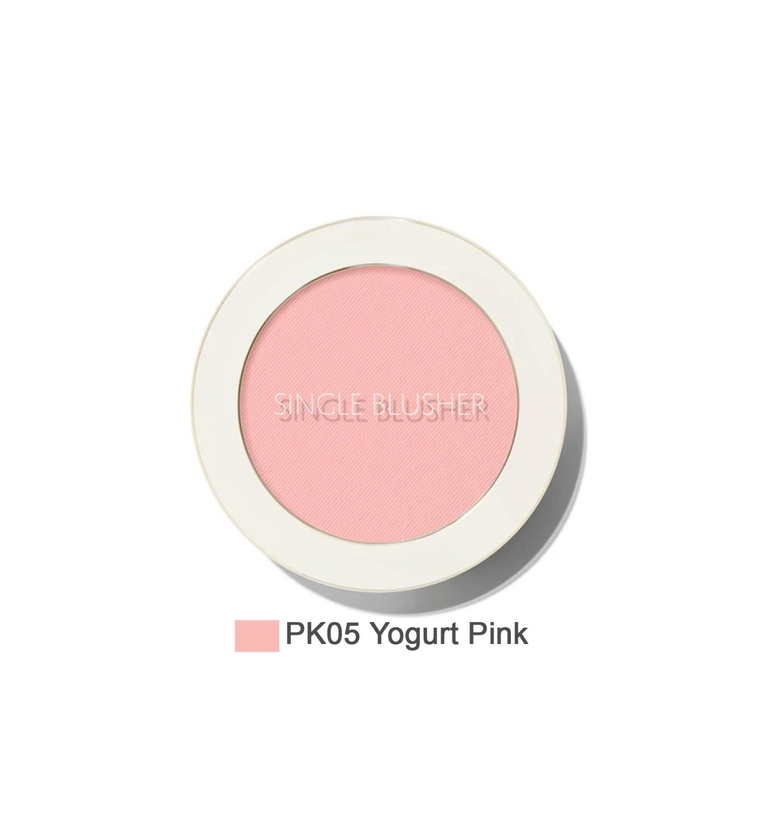 The Saem Sebum Controlling Single Powder Blush - Saemmul Single Blusher - Yogurt Pink - Buy Online on GoSupps.com
