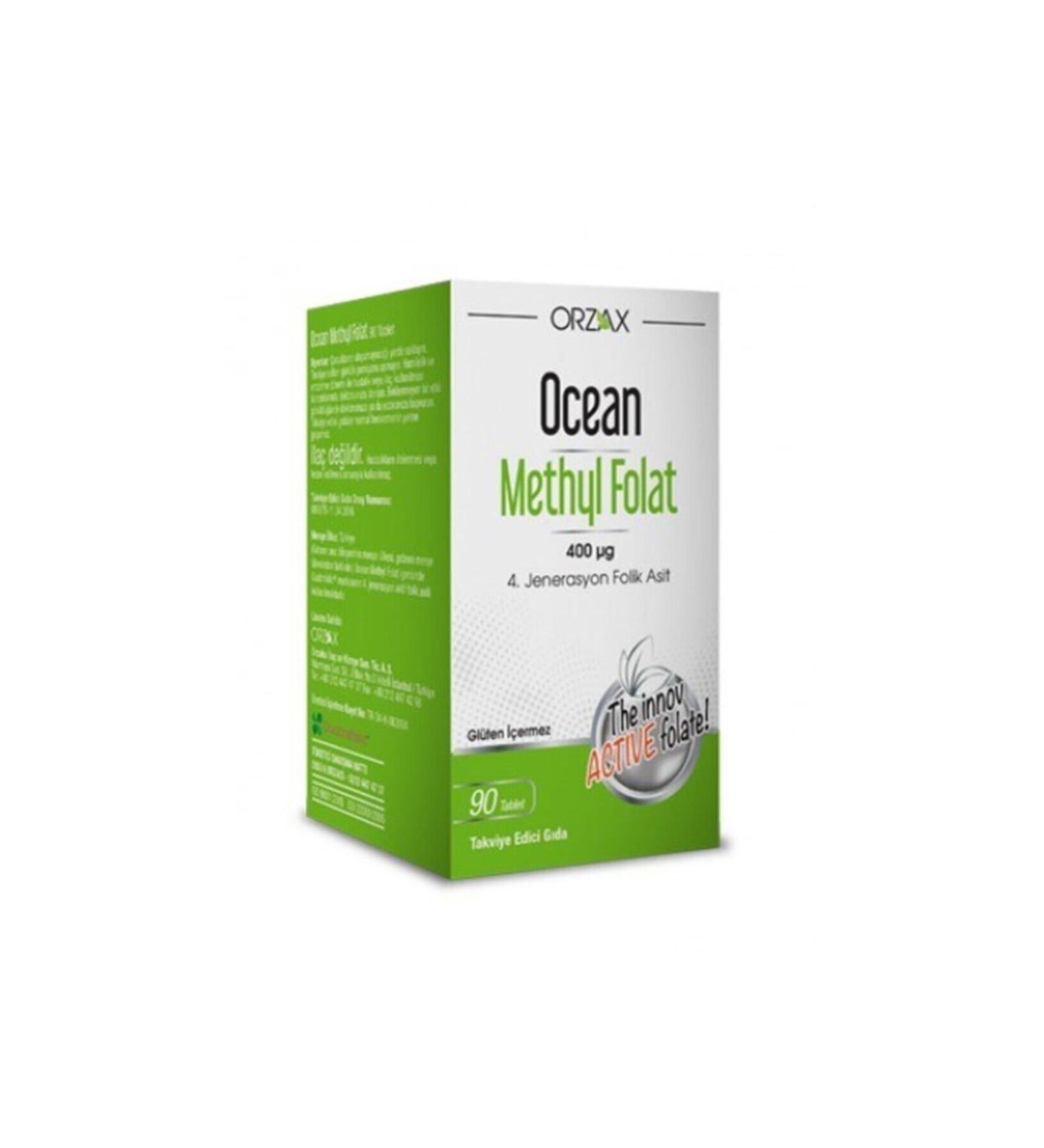 Ocean Methyl Folate Folic Acid 30 Tablets
