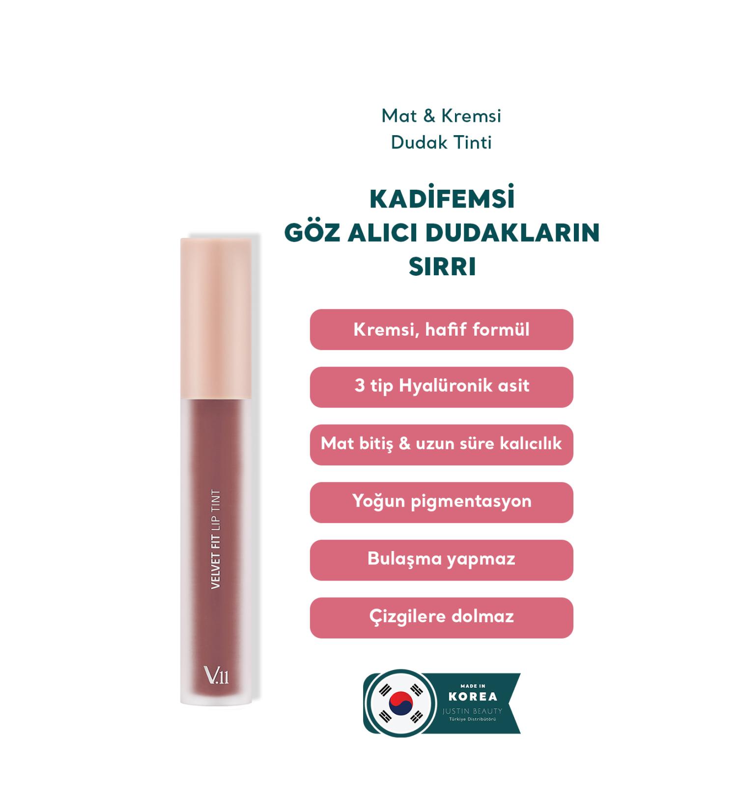 Village 11 Factory Velvet Fit Lip Tint Rosy Nude 4.7g - Matte & Creamy Lip Tint - Buy Online on GoSupps.com