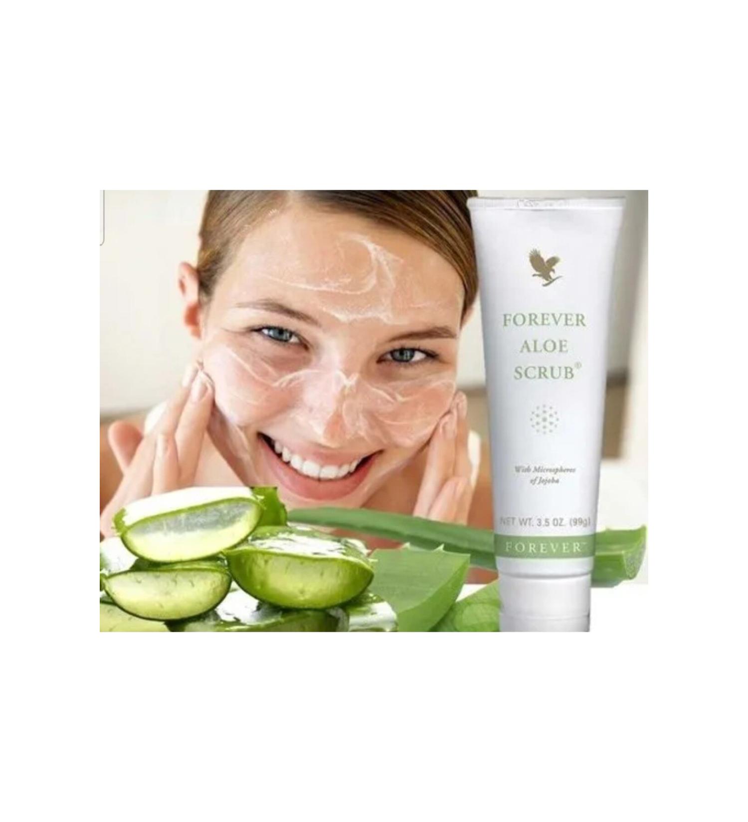 Forever 2 Pieces Aloe Scrub - Exfoliating Skin Cleansing 99gr - Buy Online on GoSupps.com