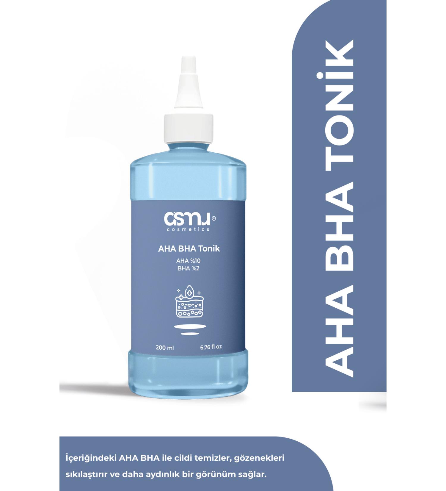 Asmu Cosmetics Aha Bha Pore Tightening Purifying and Refreshing Effective Facial Care Toner - 200ml - Buy Online on GoSupps.com