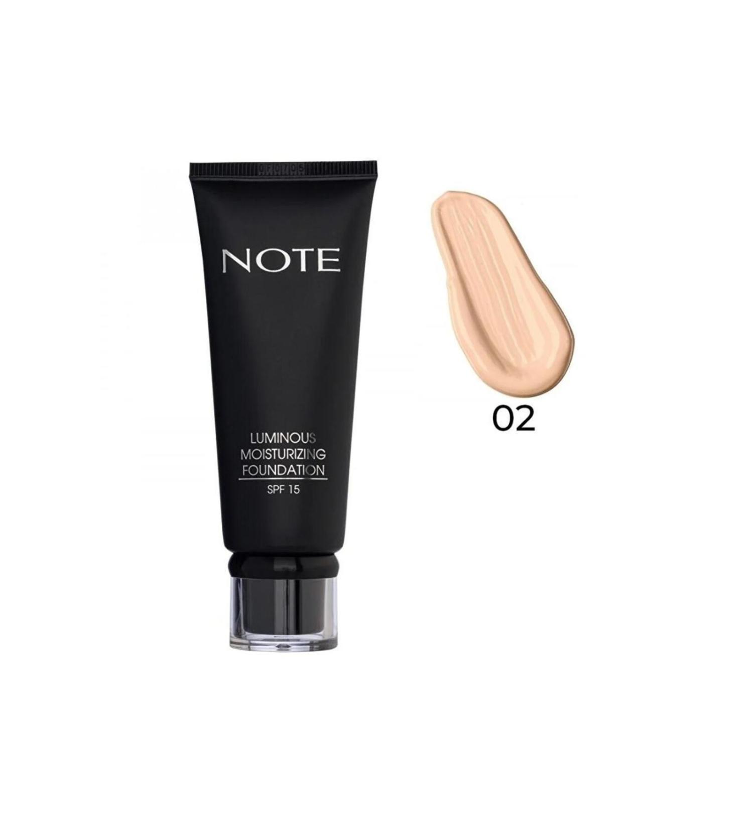 Note Cosmetics Note Luminous Moisturizing Foundation 02 Natural Beige 30ml