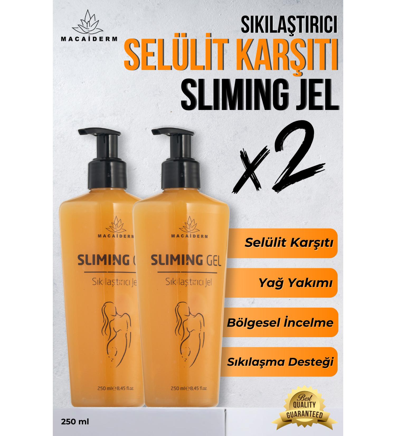 Macaiderm 2-Pack Sliming Gel Helping to Eliminate Cellulite Slim Gel Helping to Tighten and Slim 250 ml - Buy Online on GoSupps.com