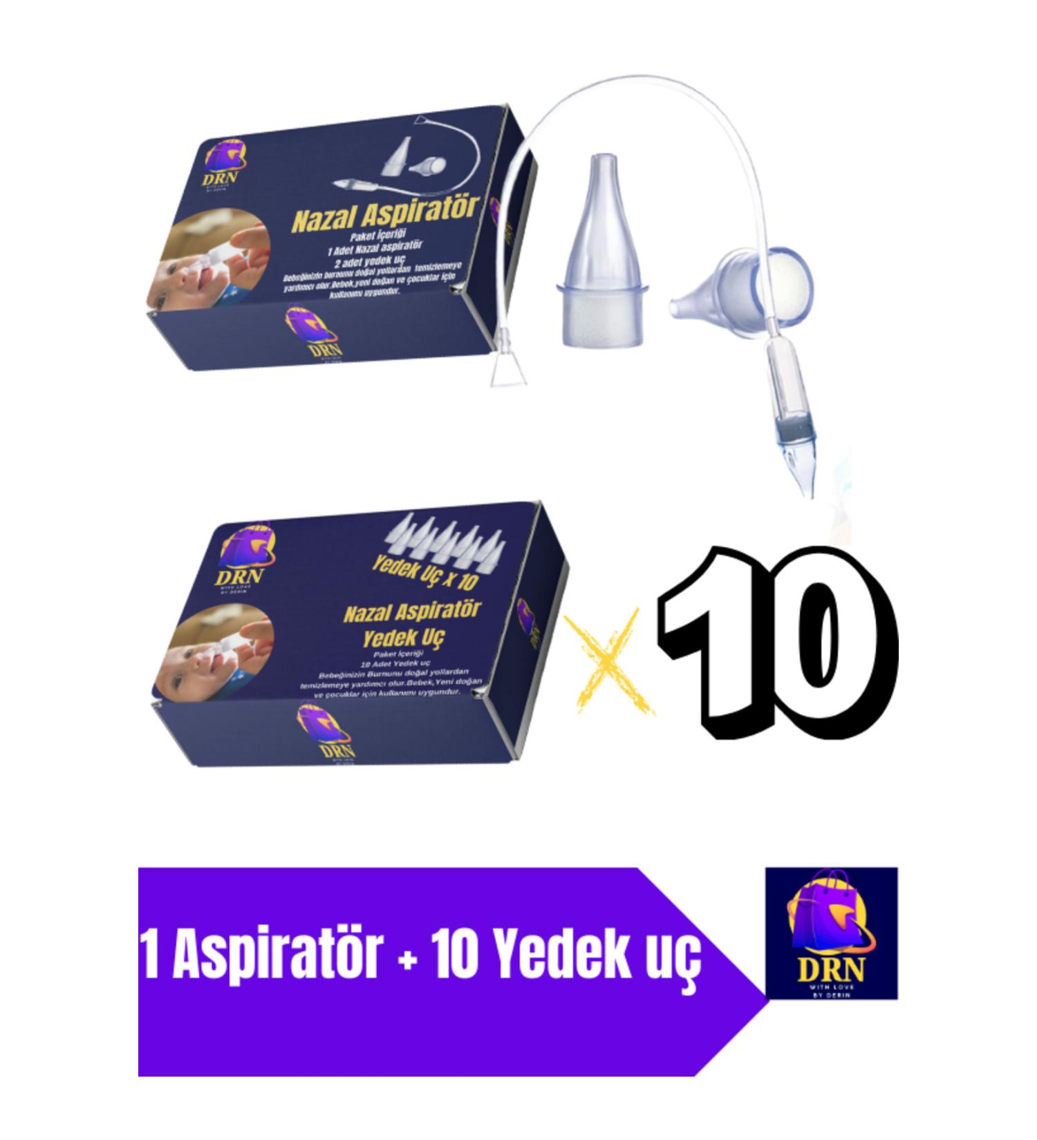 drn etrade Nasal aspirator set | 1 aspirator | 102 spare tips