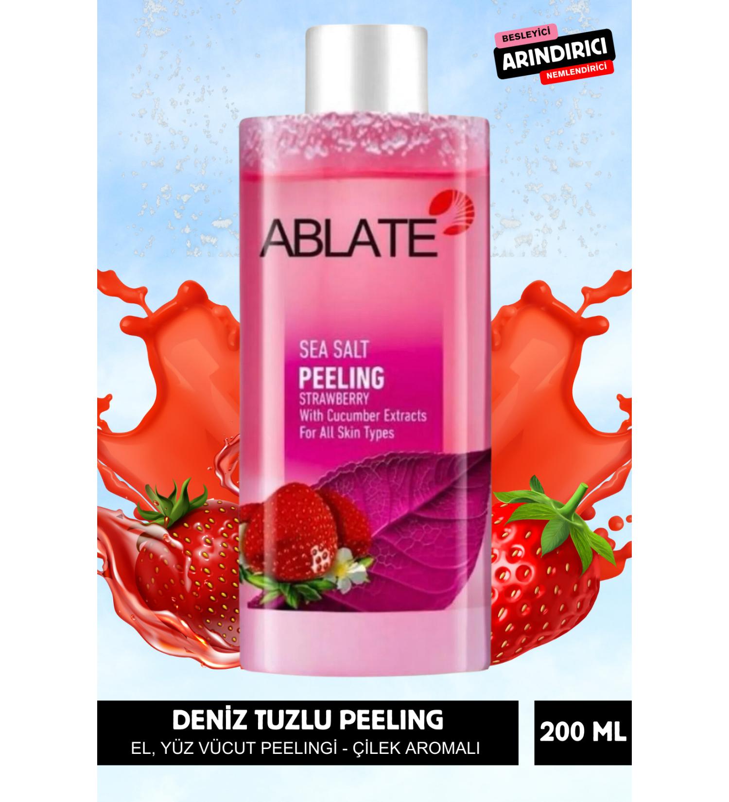 ABLATE Instant Peeling - Dead Skin Exfoliating Regenerating - Body Face Peeling Strawberry Flavored 200 Ml. - Buy Online on GoSupps.com