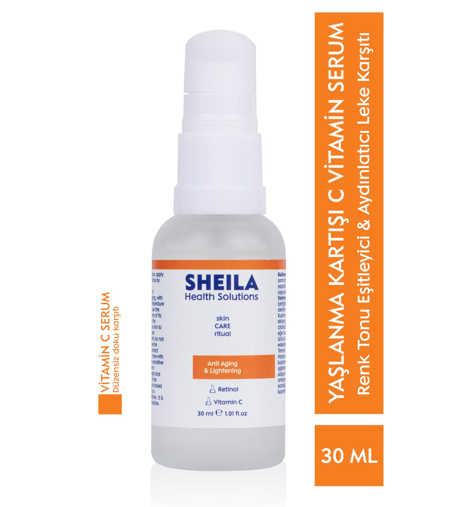 Sheila Health Solutions Anti-Aging Brightening Retinol Vitamin C Serum 30 Ml
