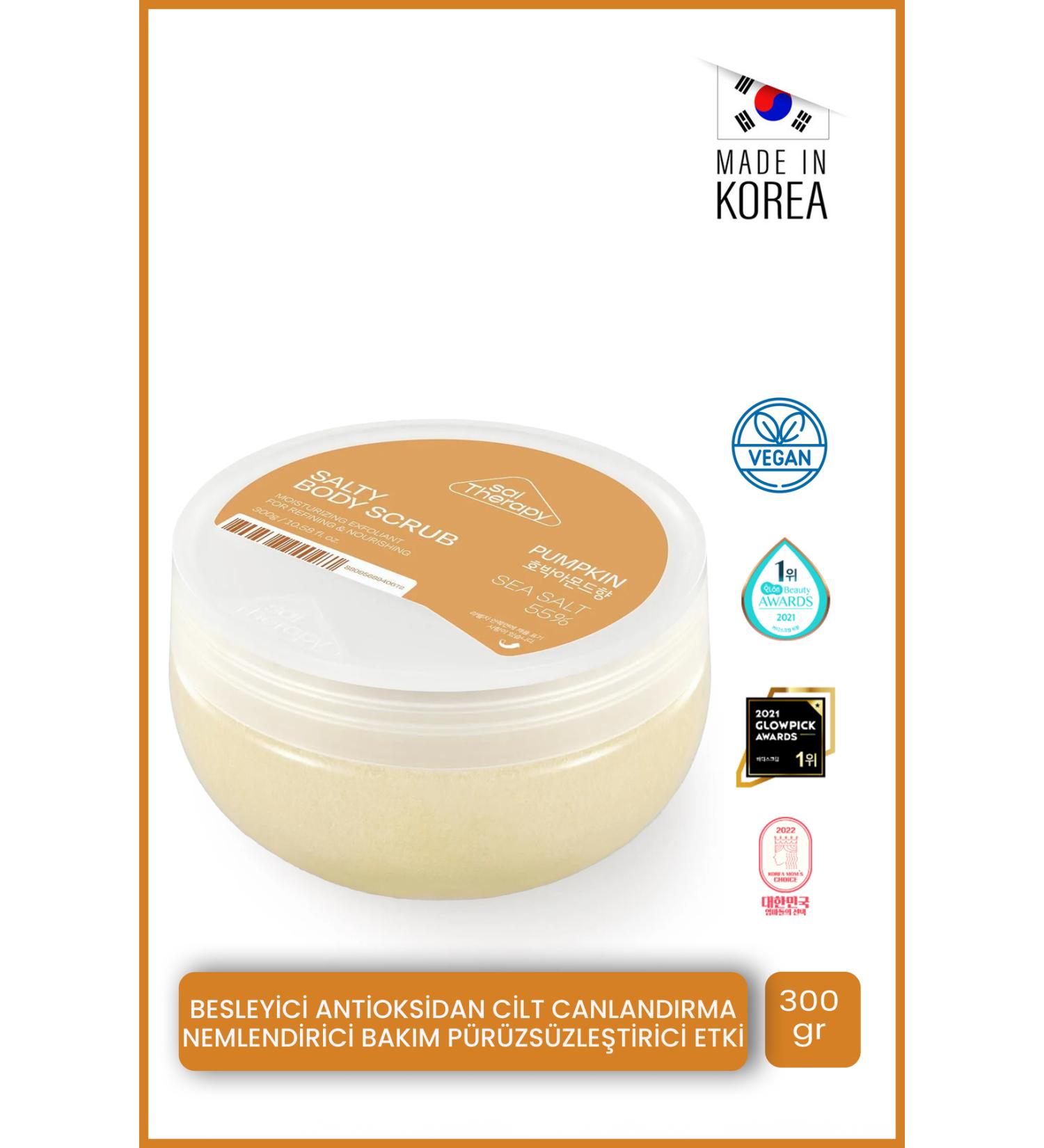 SalTherapy Body Scrub 300 Ml | Purifying | Korean Sea Salt Pumpkin Almond - Buy Online on GoSupps.com