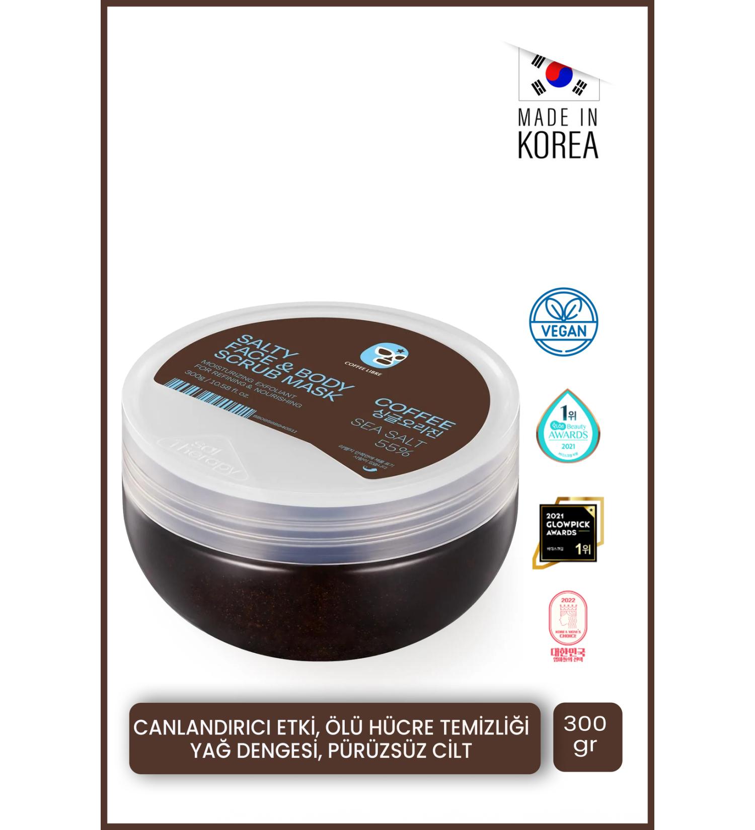 SalTherapy Body Scrub 300 Ml | Anti-Stain & Anti-Pore | Espresso Powder Korean Sea Salt - Buy Online on GoSupps.com