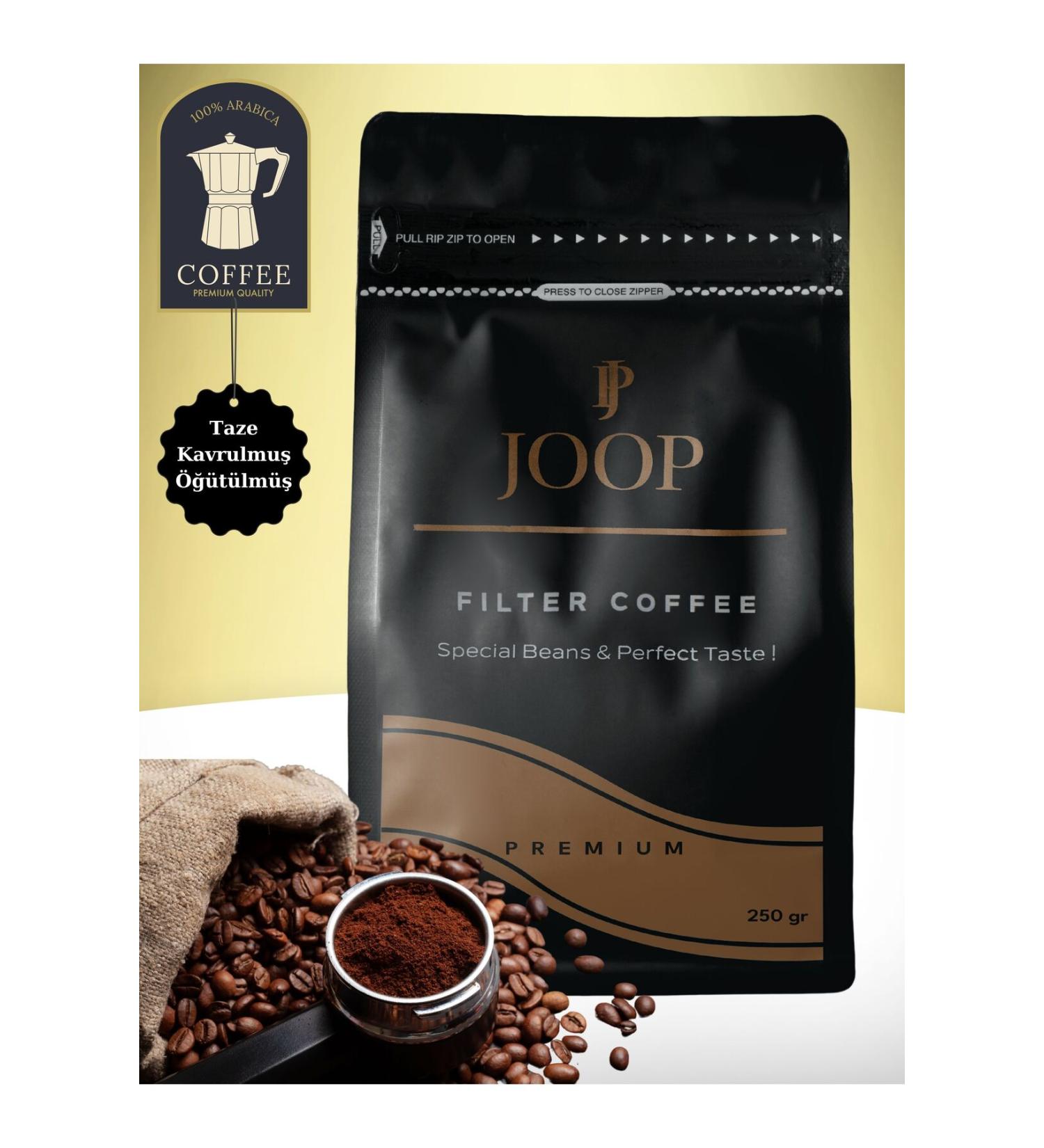 Joop Coffee Premium Filter Coffee Soft Drink Aromatic 0 Arabica 250 gr