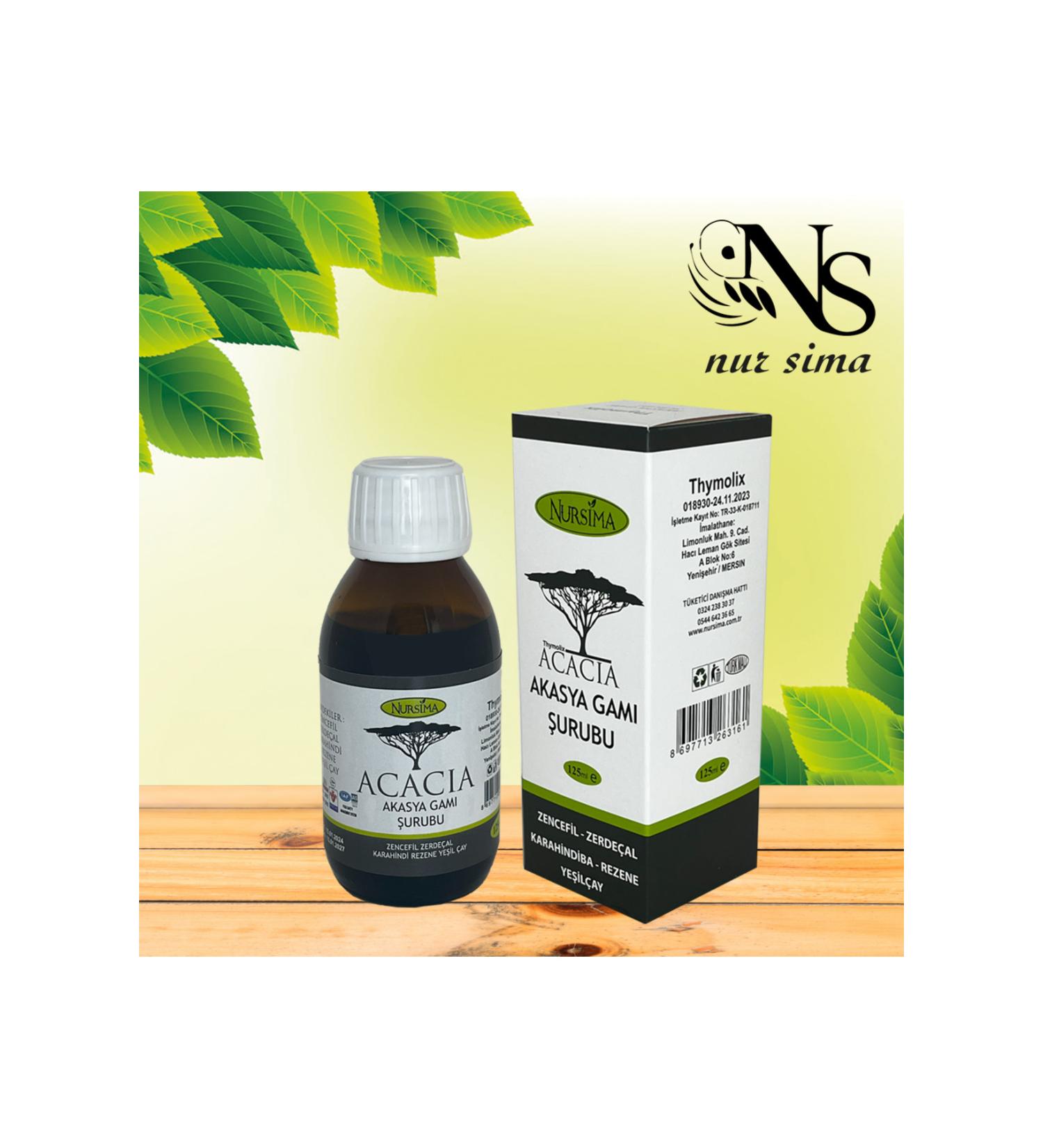 Nursima Acacia Acacia Gum Syrup 125 ml