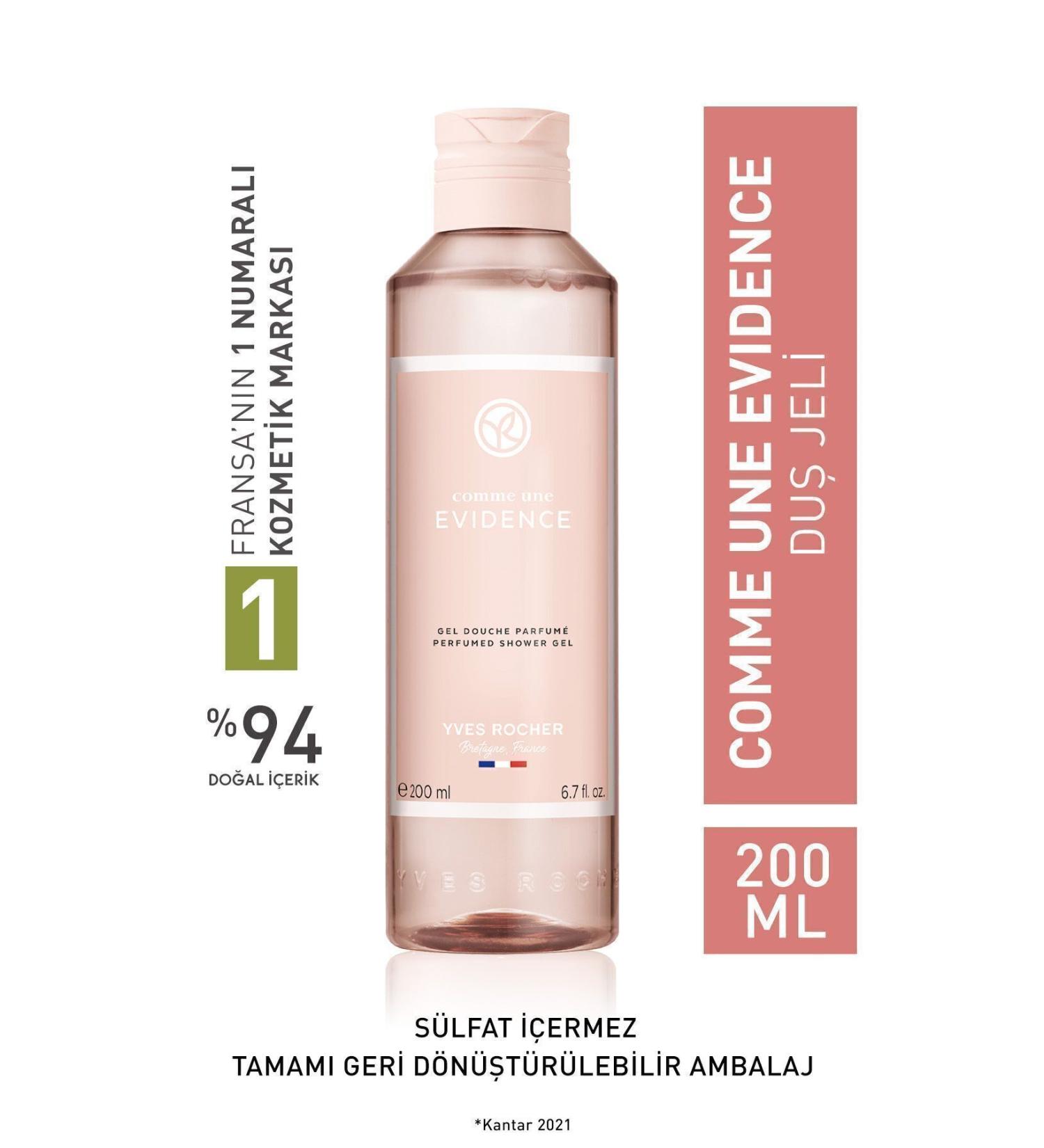 Yves Rocher Gently Cleansing Skin Perfumed Shower Gel Come Out All Day Floral Fragrance 200ml eleg.3003