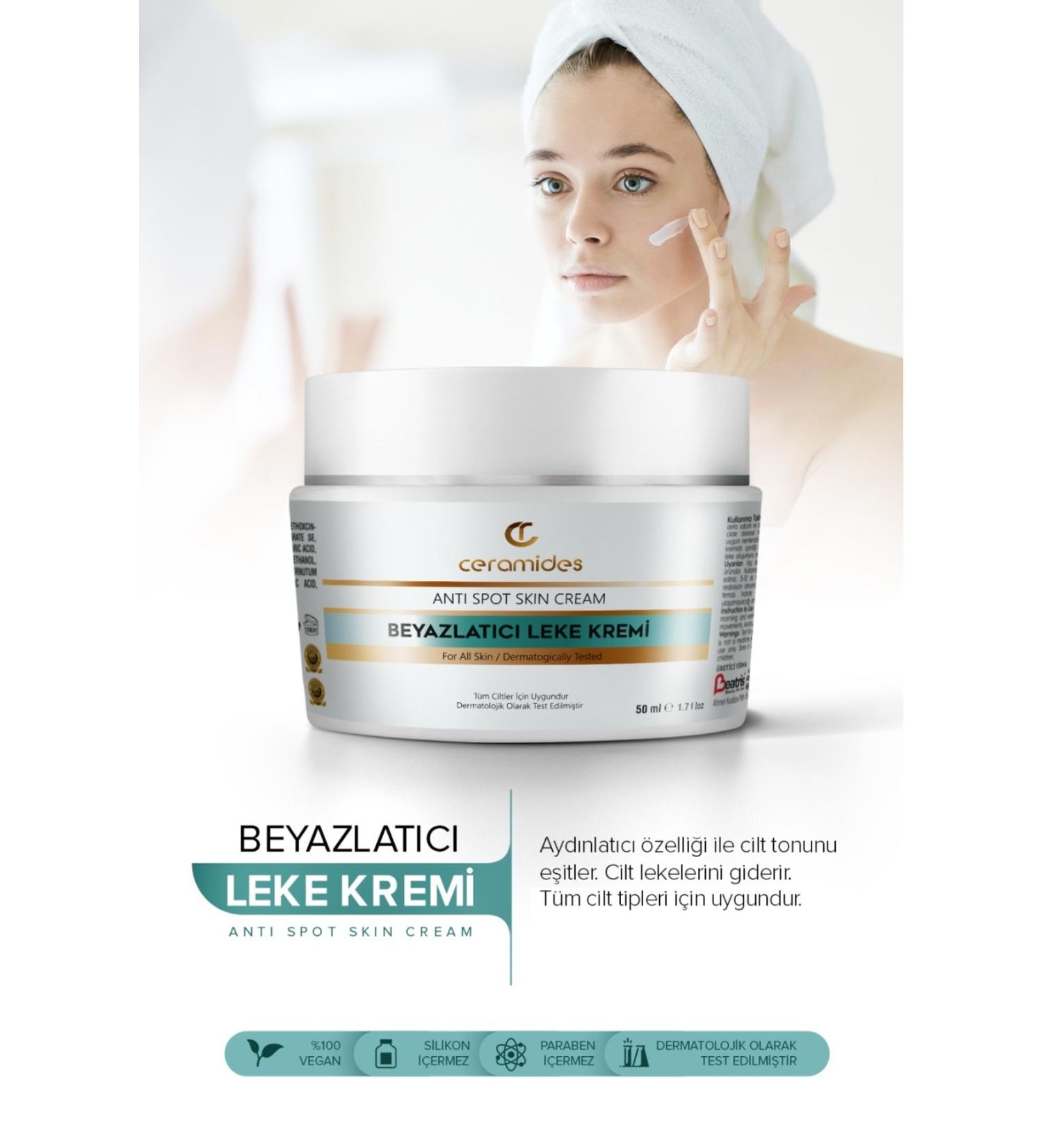 Ceramides Anti-Spot Skin Whitening Cream 50ml - Buy Online on GoSupps.com