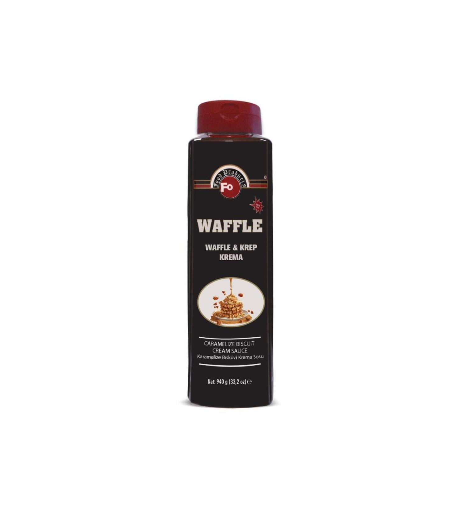 FO Cream Sauce for Waffles and Crepes with Caramelized Biscuits
