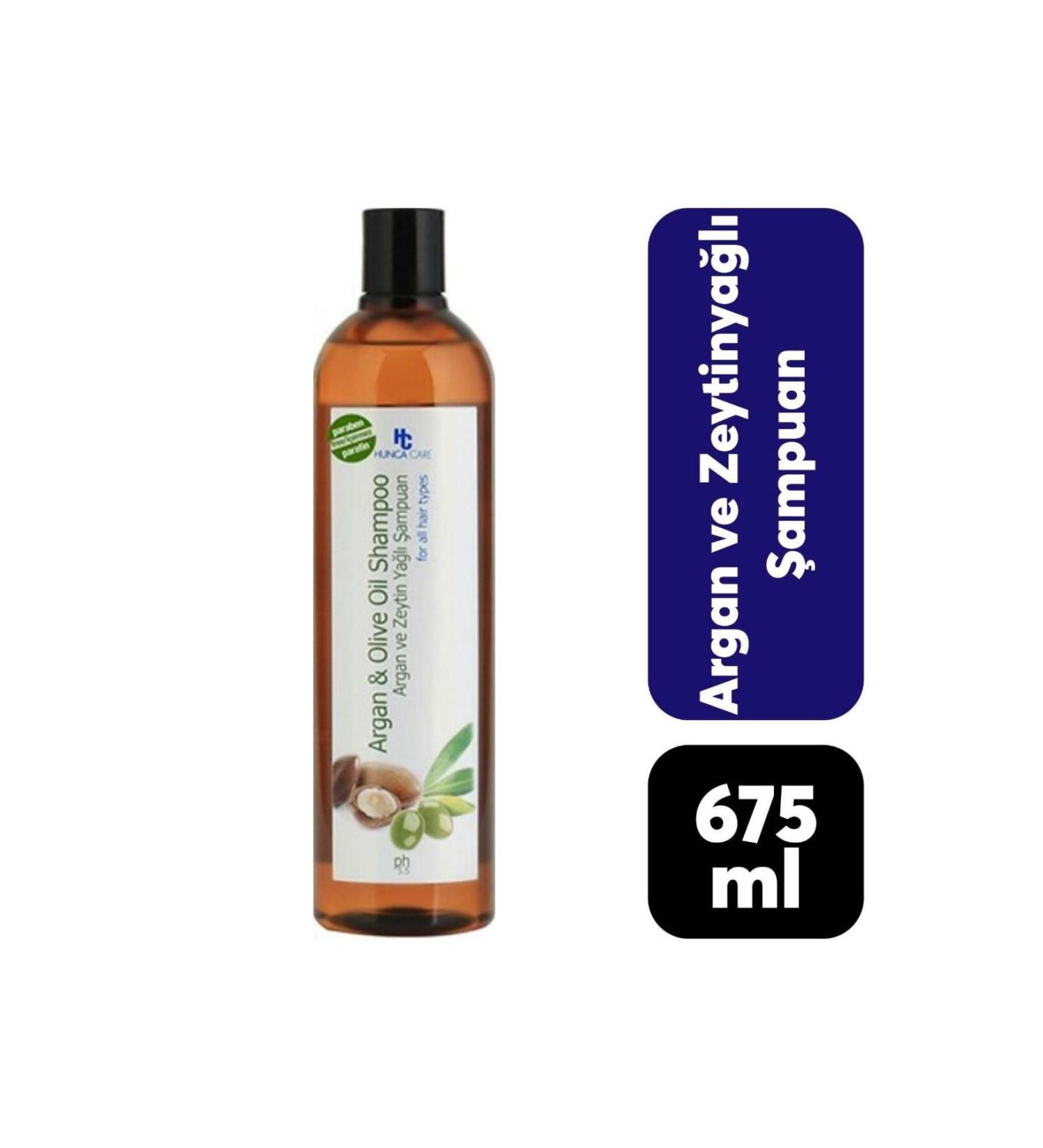Hunca Shampoo 675 ml Olive Oil Argan Extract