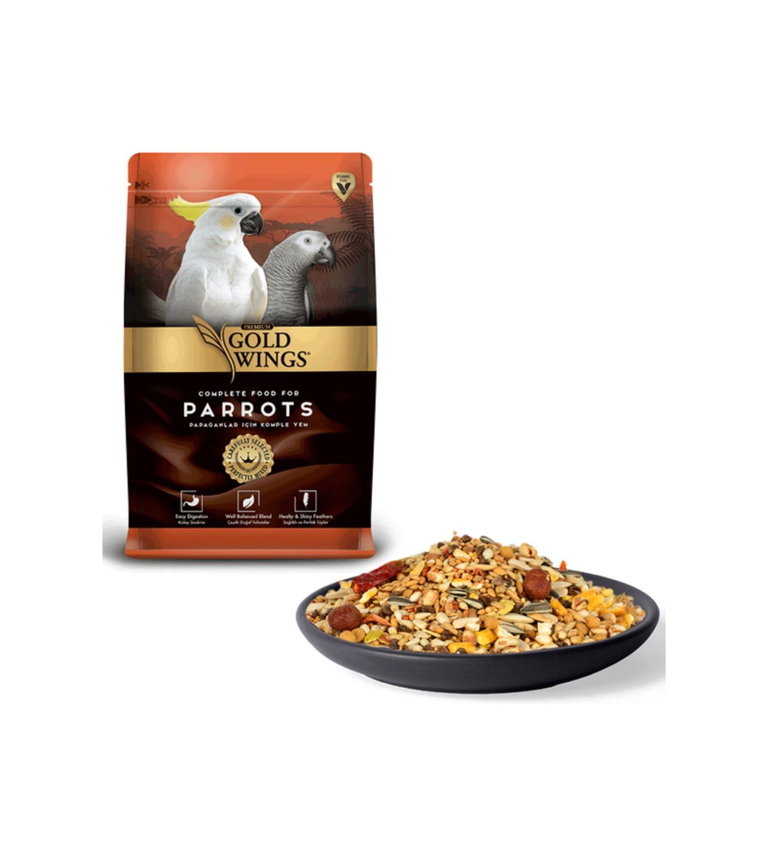 Gold Wings Prem. Parrot Food 1 Kg