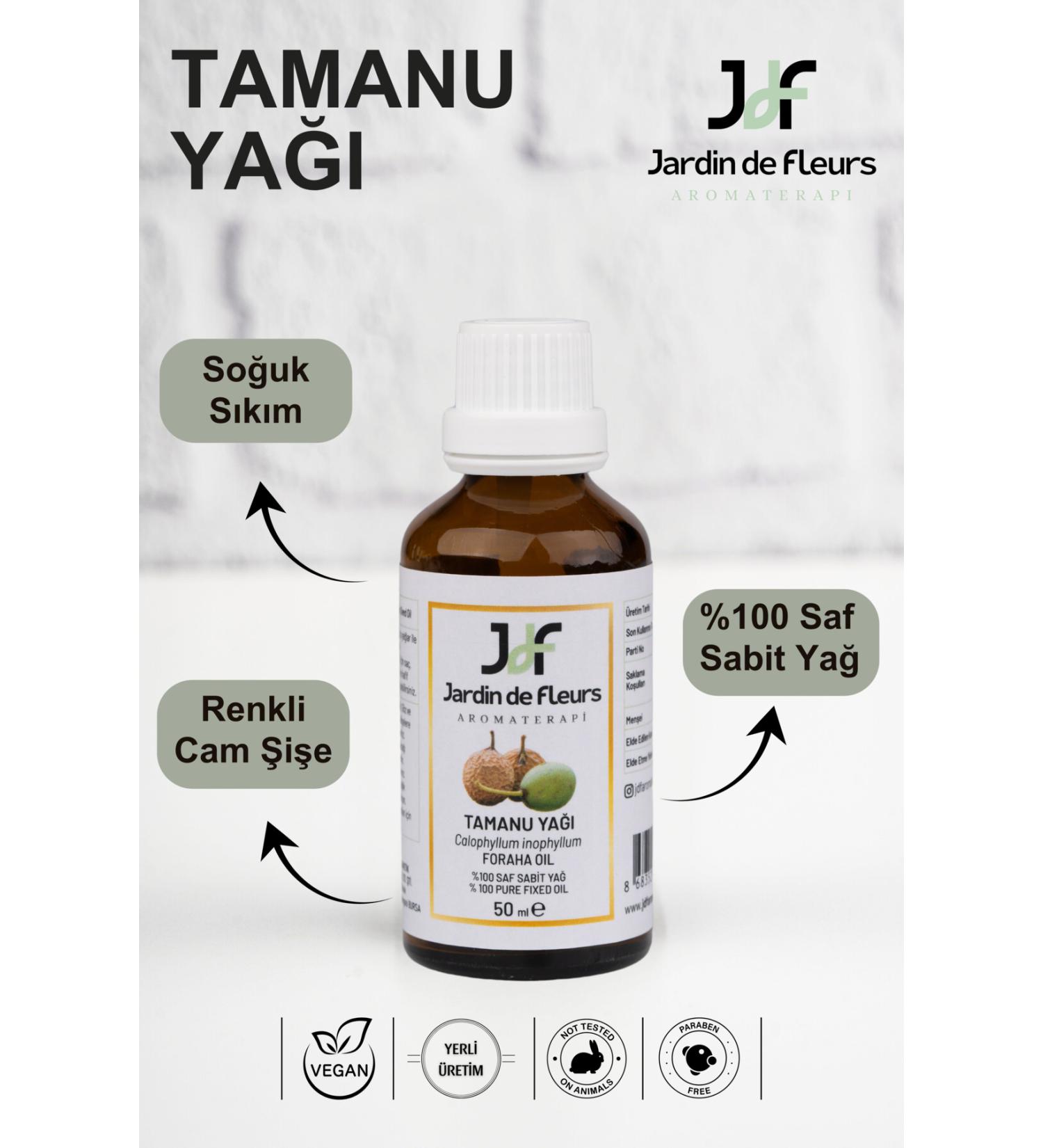 JARDIN DE FLEURS Tamanu Oil (Foraha Oil) 50 ml - 0 Pure Aromatherapy Oil