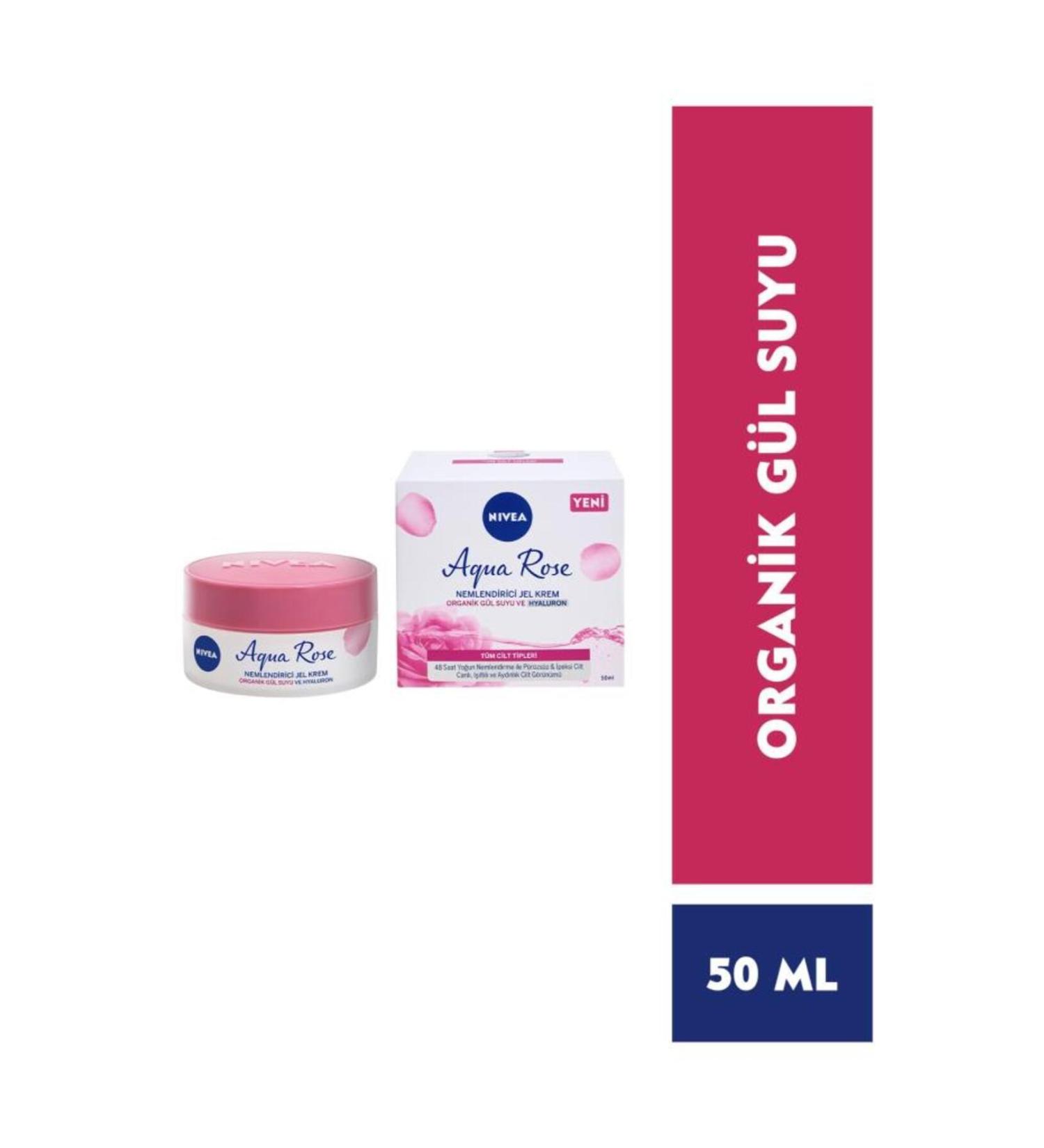 NIVEA 48 Hours Intensive Moisturizer Luminous Skin Rose Water Cream 50ml BLK WW9