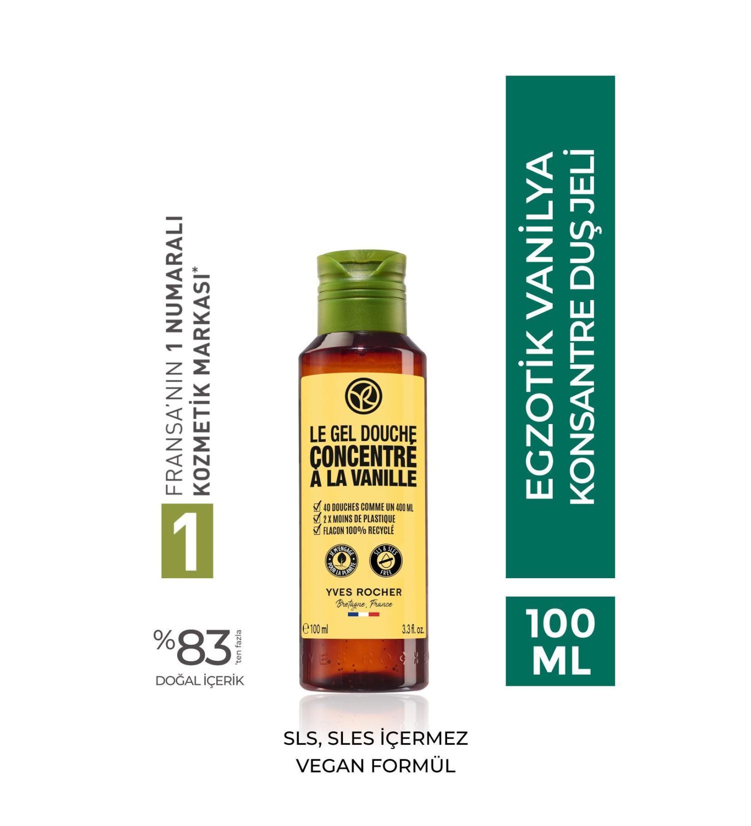 Yves Rocher Deep Cleansing Moisture Balance Protecting Vanilla Scented Shower Gel 100ml eleg.2915