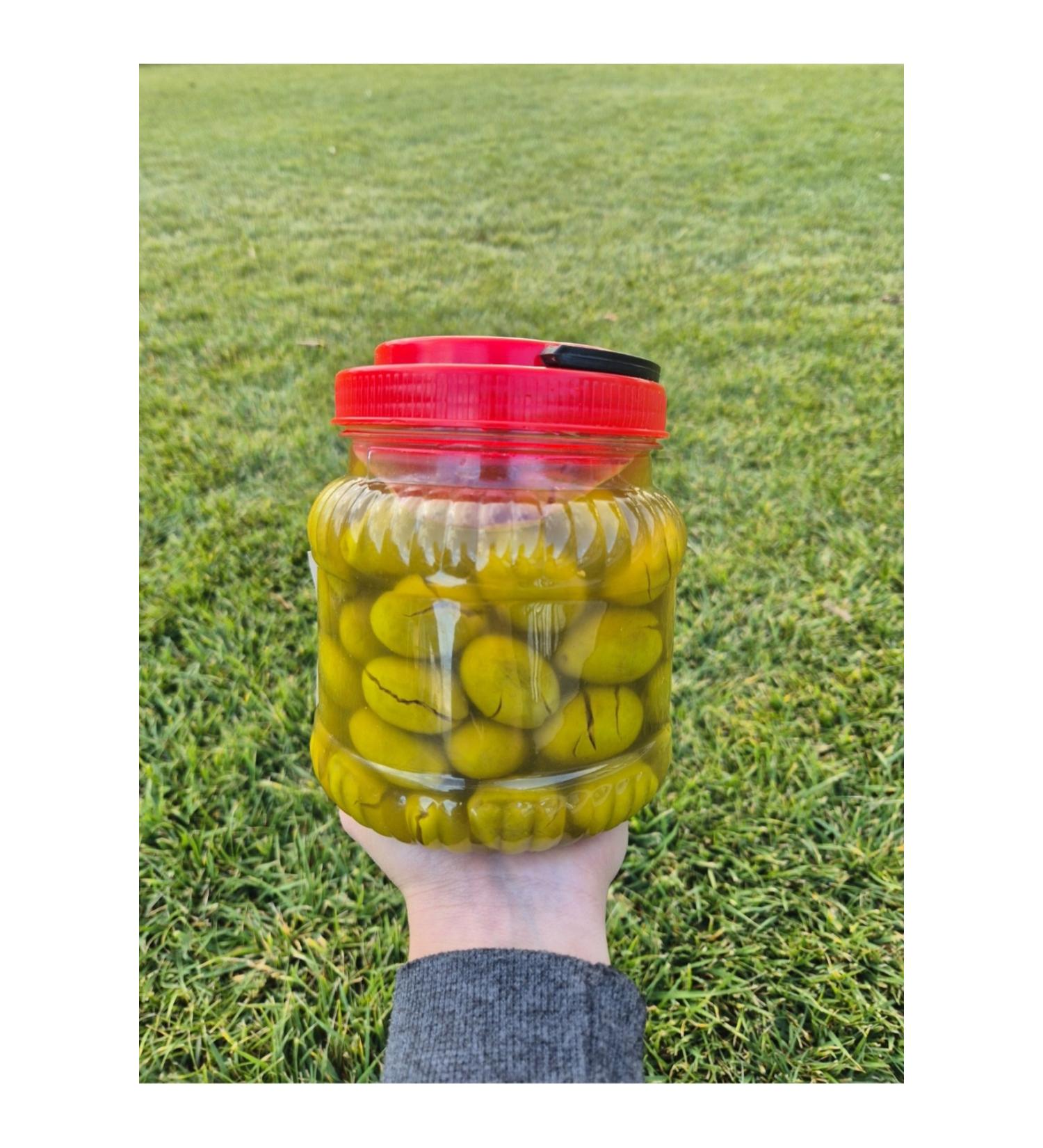 Kg Dried Food Green Olives Natural Homemade (1 Kg)