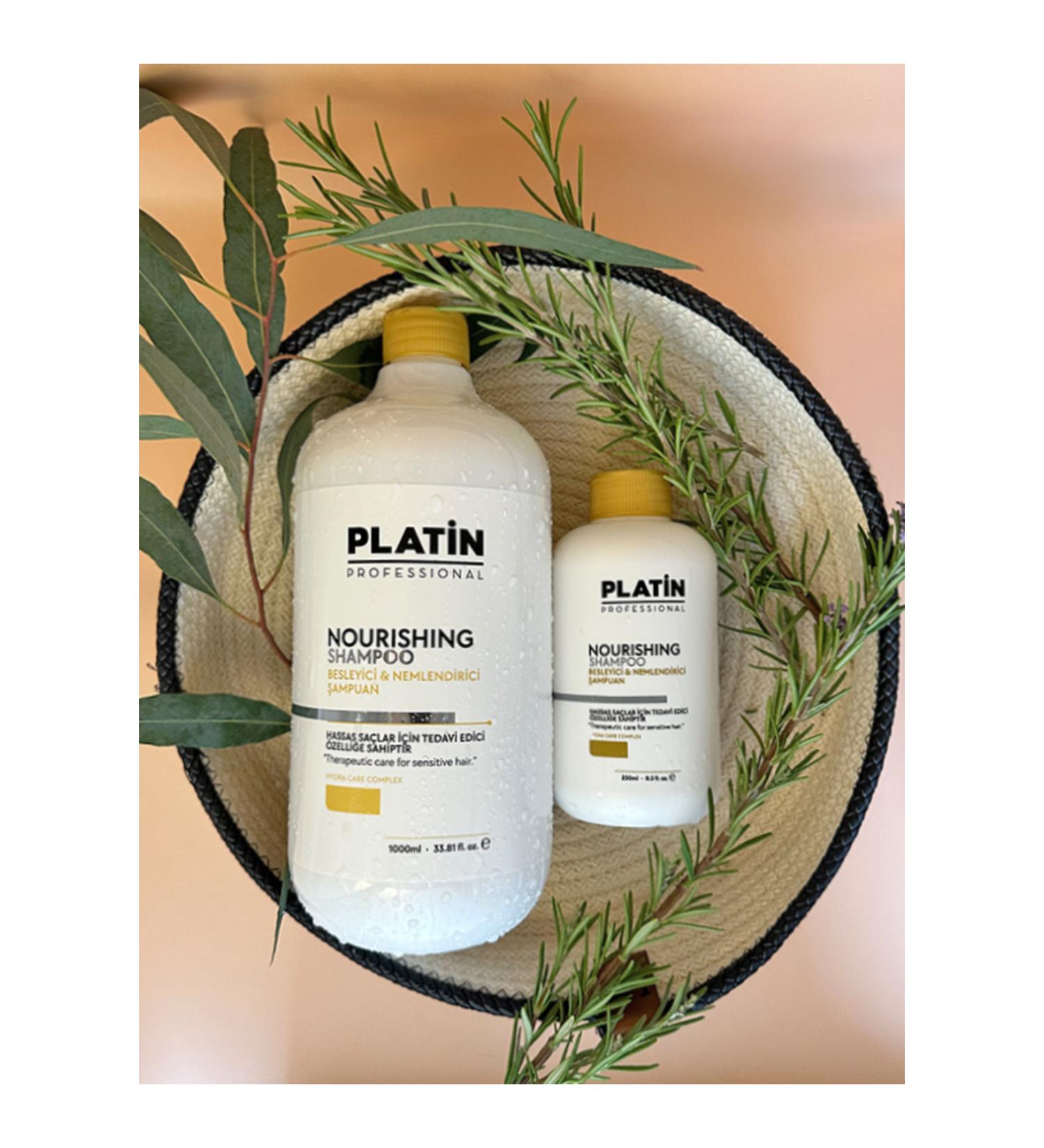 Platin NOURISHING NOURISHING AND MOISTURIZING SHAMPOO - Moisturizes Dry and Damaged Hair.