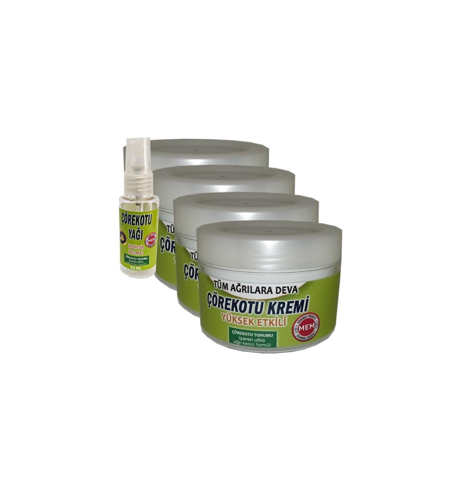 MEM Black Cumin Cream 4 Piece Set 100 ml Black Cumin Oil for Your Pain 30 ml