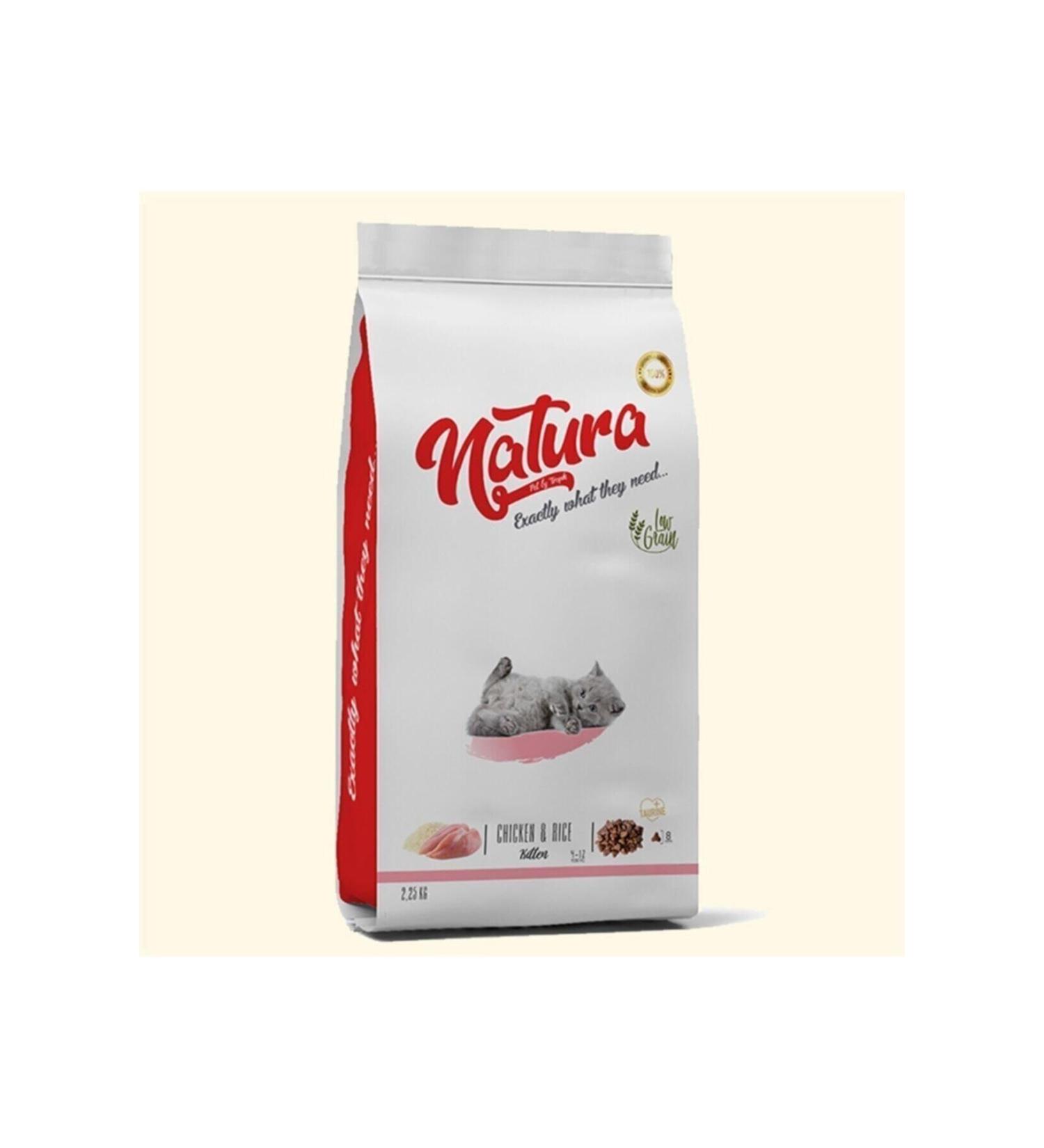 Natura Low Grain Kitten Starter Food Chicken Rice 2.25 Kg