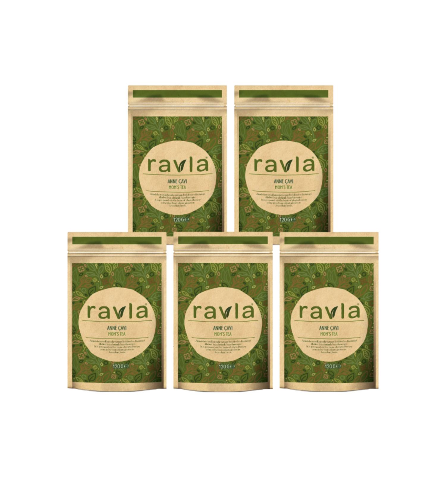 Ravla Mother Tea Without Additives For Breastfeeding And Pregnant - Cumin Fennel Coriander Anise 5x 120 gr