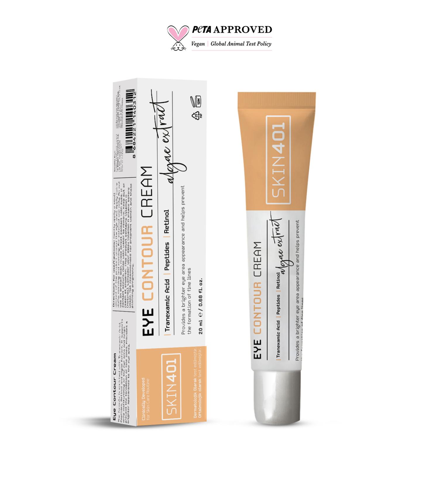 Skin401 Eye Contour Retinol Peptide & Tranexamic Acid Care Cream 20ml - Buy Online on GoSupps.com