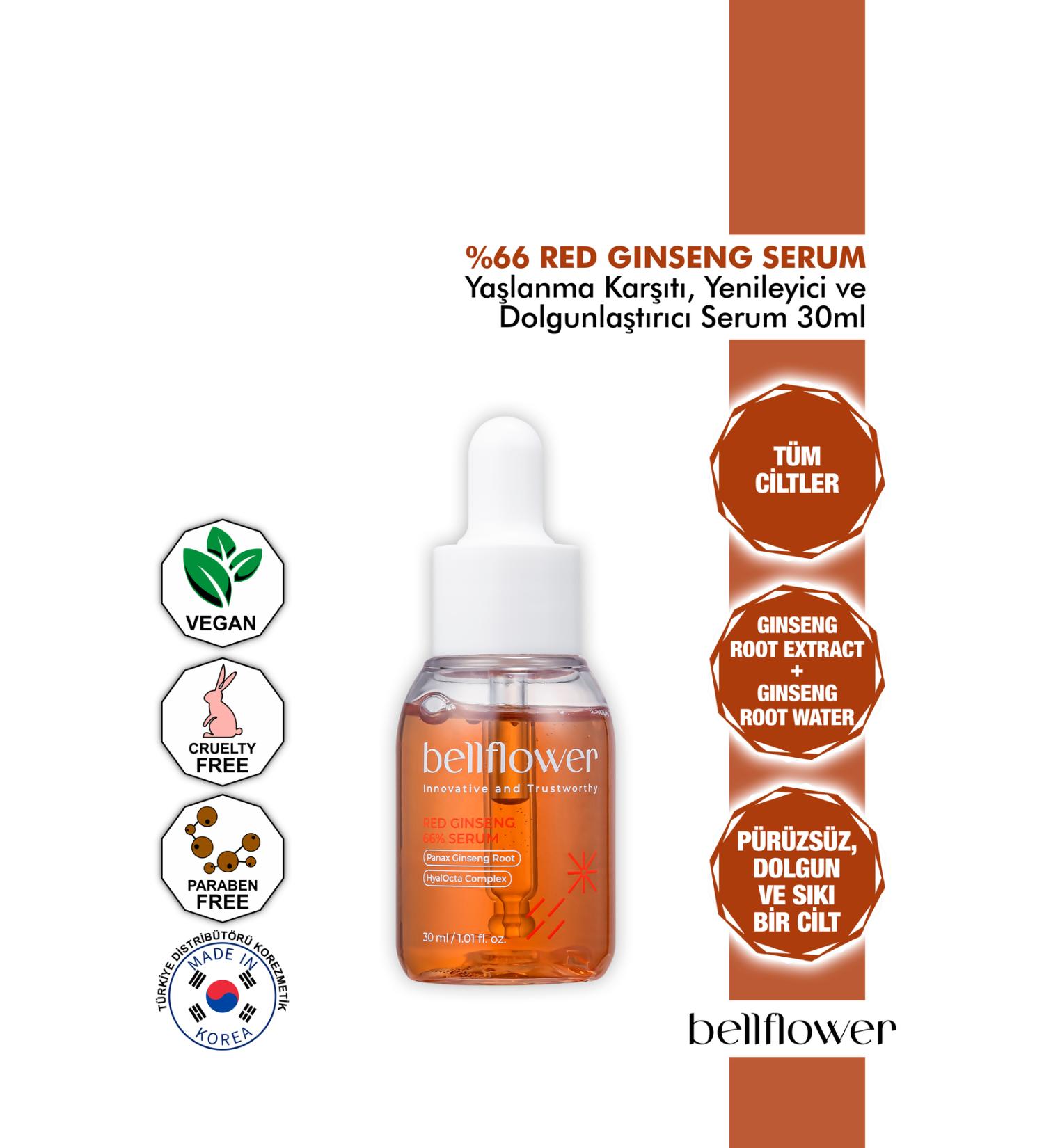 Bellflower f Red Repairing Revitalizing Anti-Aging and Plumping Serum with Red Ginseng 30ml - Buy Online on GoSupps.com