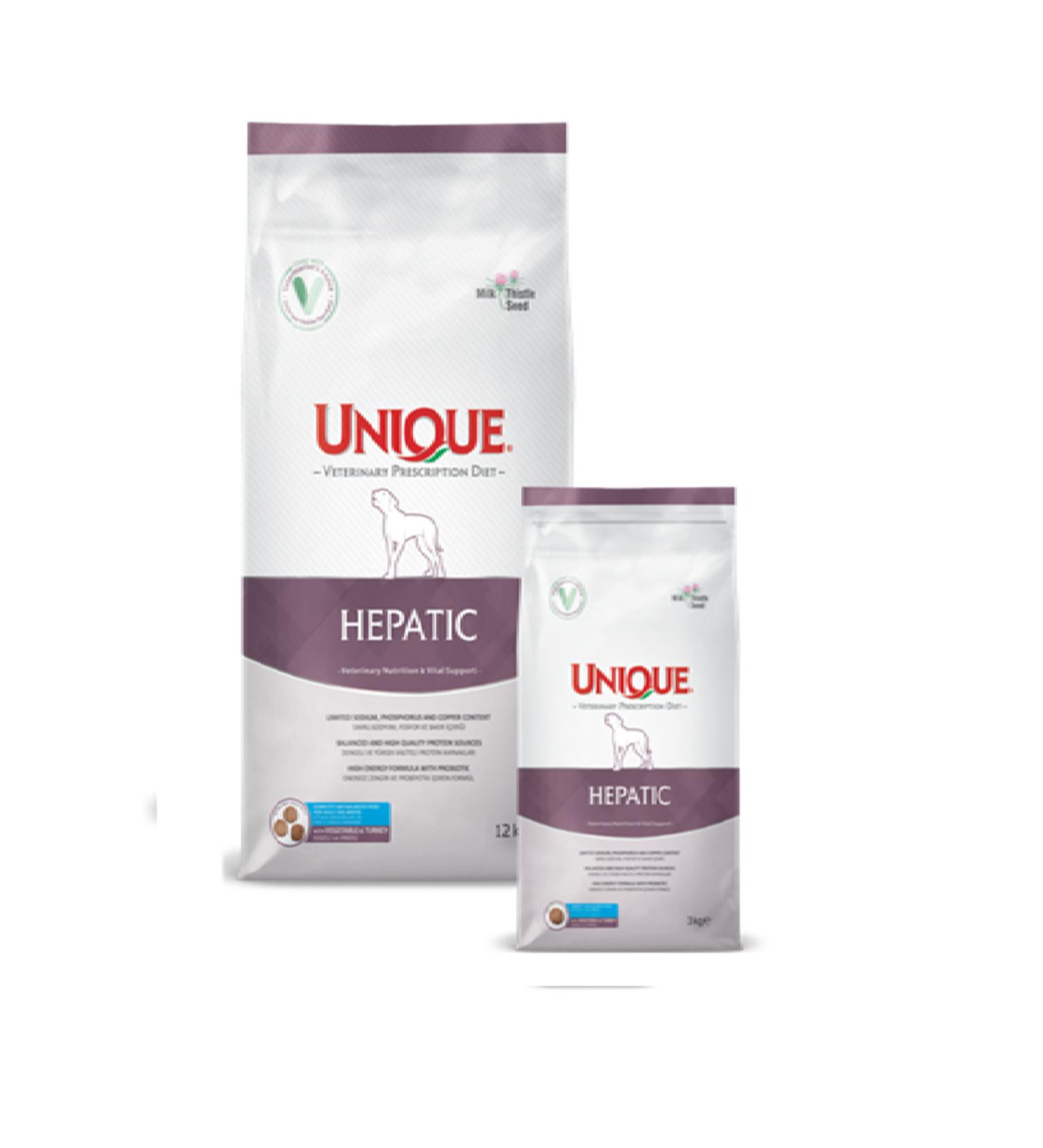 Unique Hepatic Dog Food 12 Kg Skt:06.2026