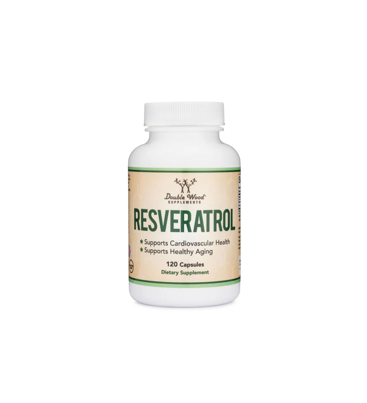 DOUBLE WOOD Resveratrol - 500 Mg 120 Capsules