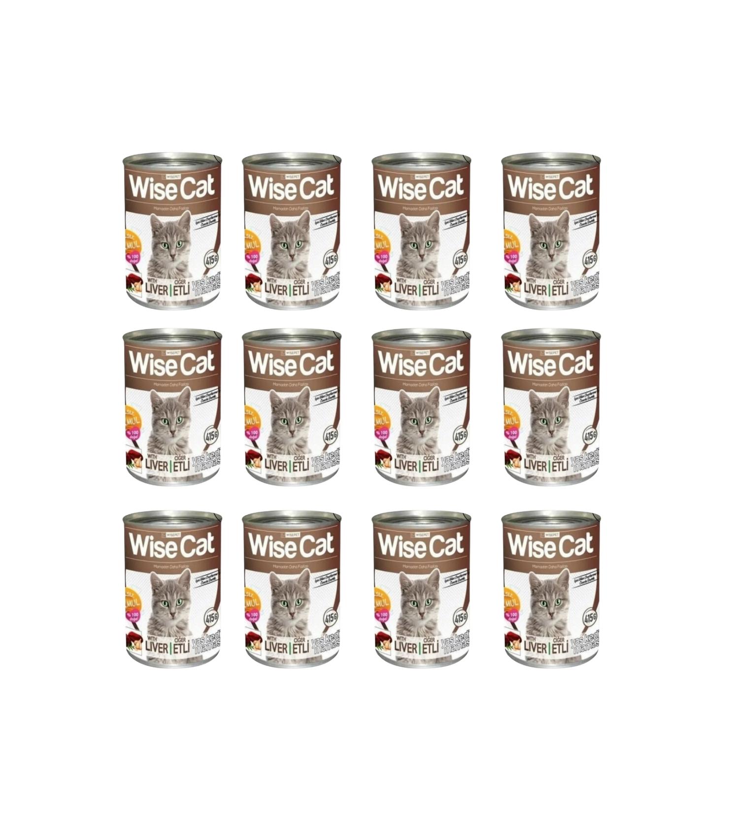W SEPET Wise Cat Liver Adult Cat Canned Food 400 gr 12 Pieces