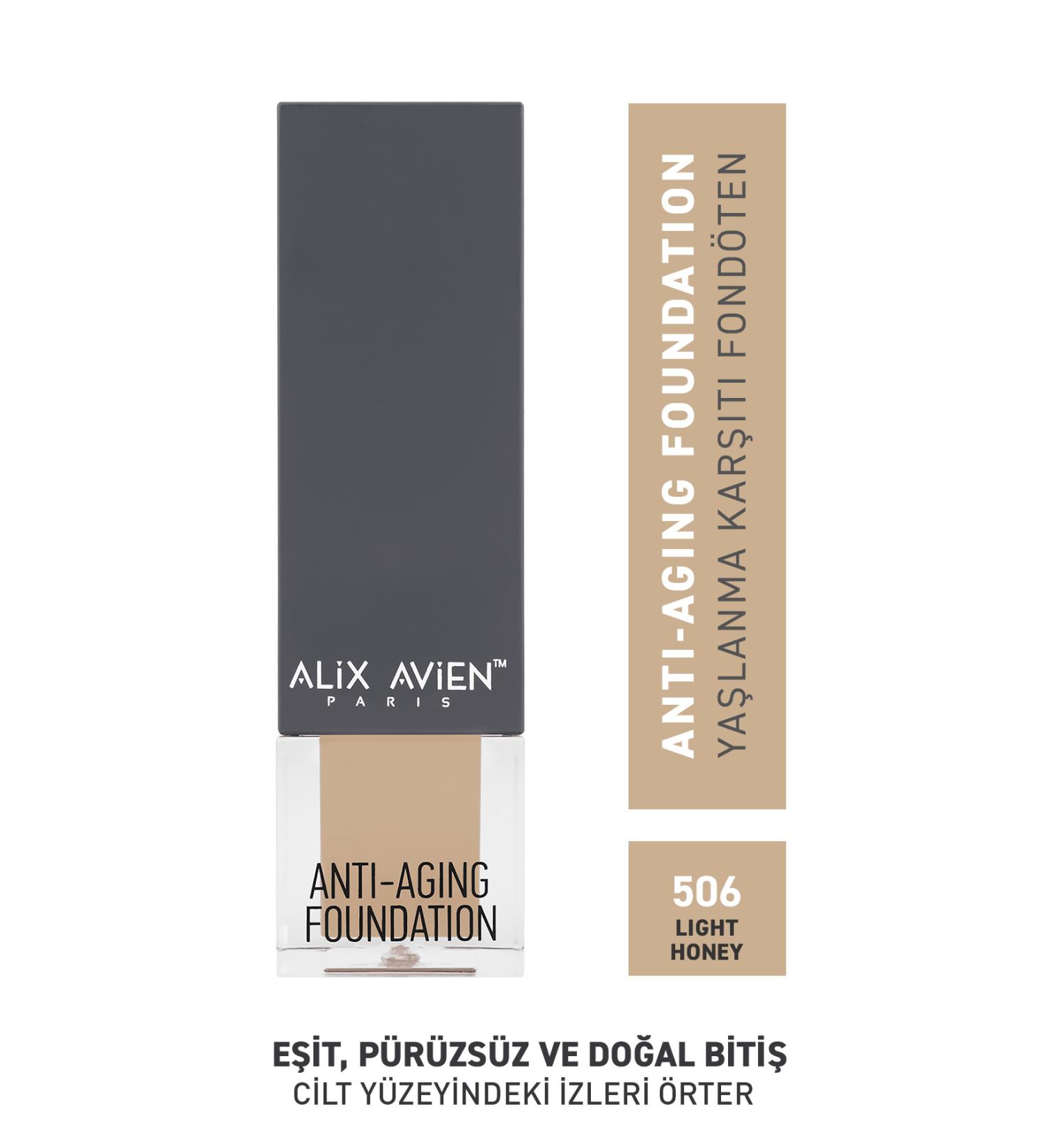Alix Avien Anti Aging Foundation - Anti Aging Foundation 506 Light Honey Spf 15 - 35 ml - Buy Online on GoSupps.com