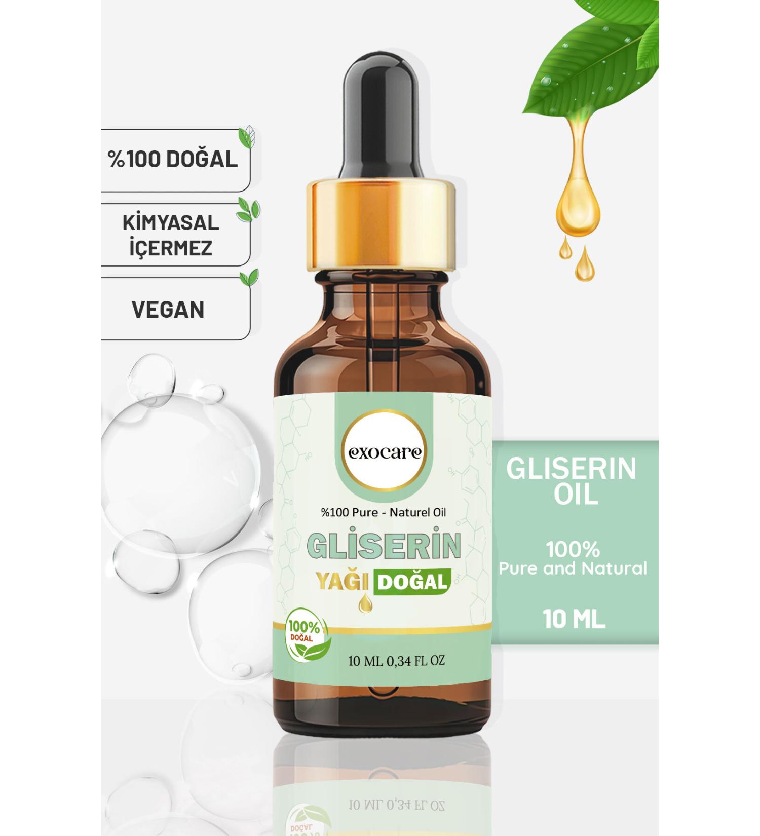 exocare Glycerin Oil 0 Pure and Natural Herbal Oil Glass Dropper Natural Care Natural Glycerin Oil 10ml - Buy Online on GoSupps.com