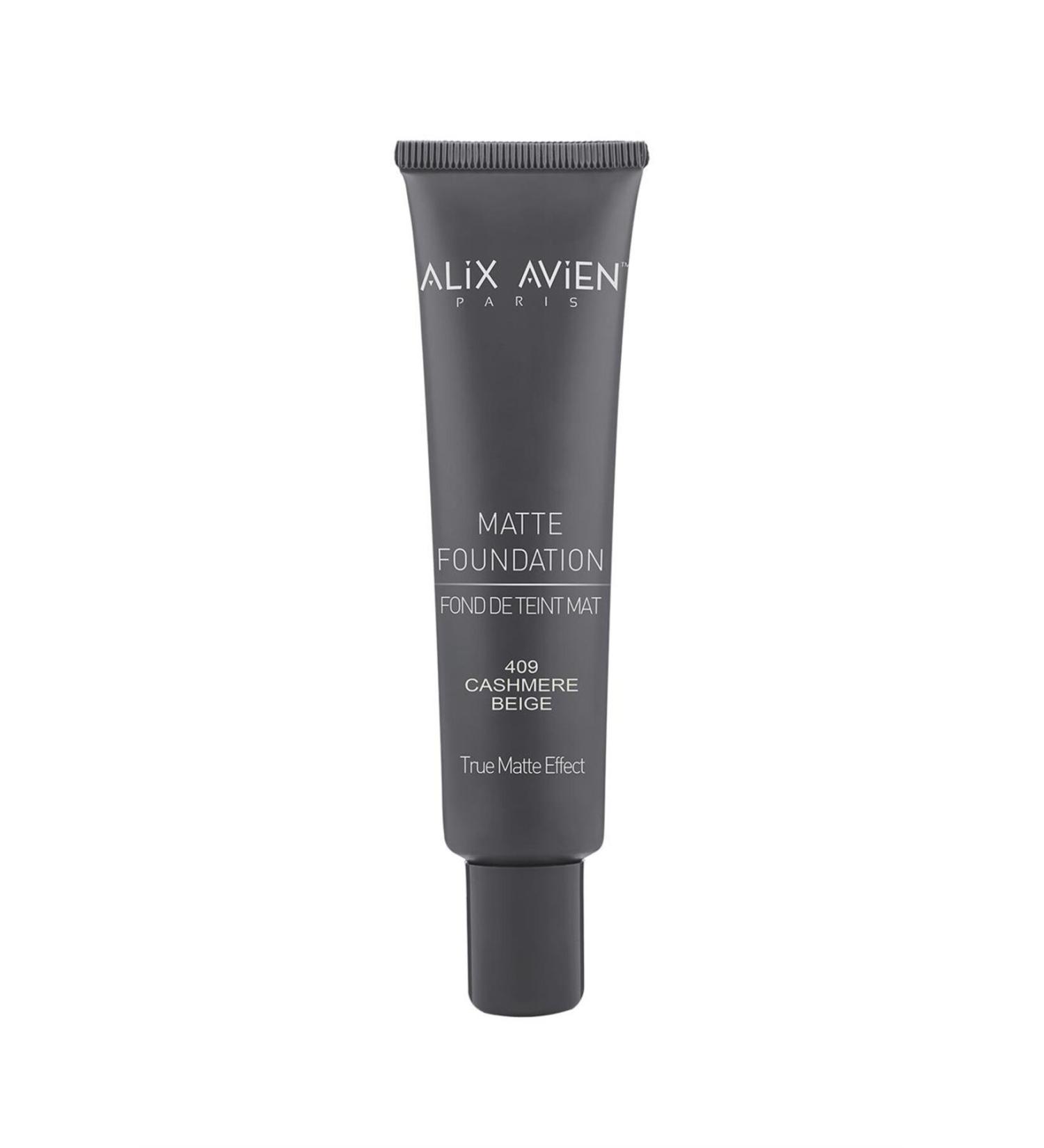 Alix Avien Matte Foundation - High Coverage Long-Lasting Effect - Matte Foundation 409 Cashmare Beige 40 ml - Buy Online on GoSupps.com