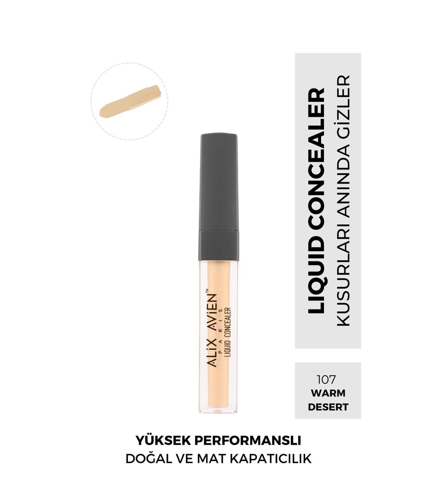 Alix Avien Liquid Under Eye Concealer - Medium Skin Warm Skin Undertone - Liquid Concealer 107 Warm Desert - Buy Online on GoSupps.com