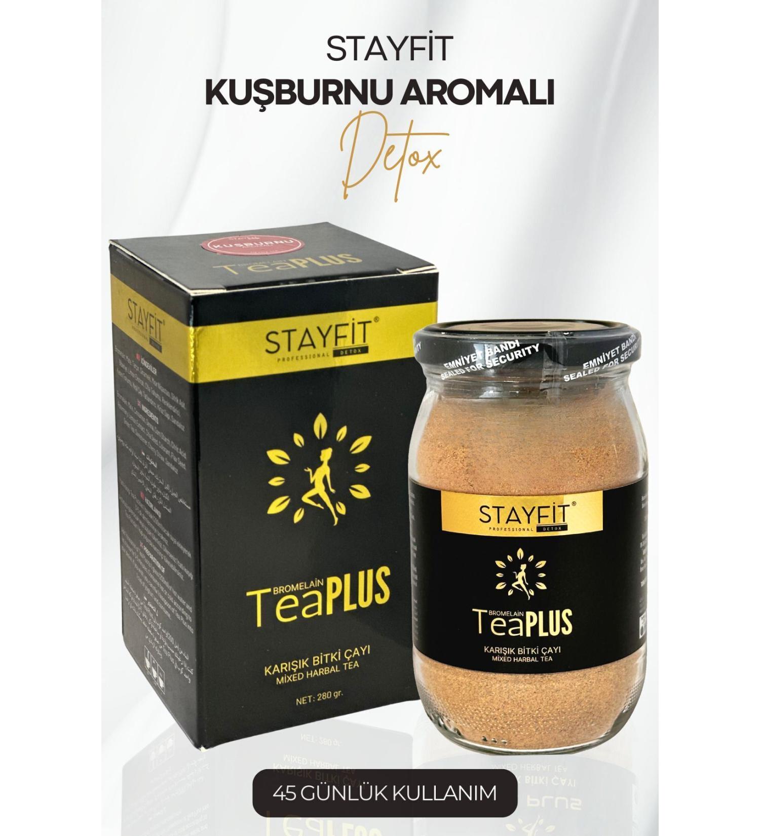 STAYF T Rosehip Flavored - Bromelain Extract 45 Day Detox Tea - Buy Online on GoSupps.com