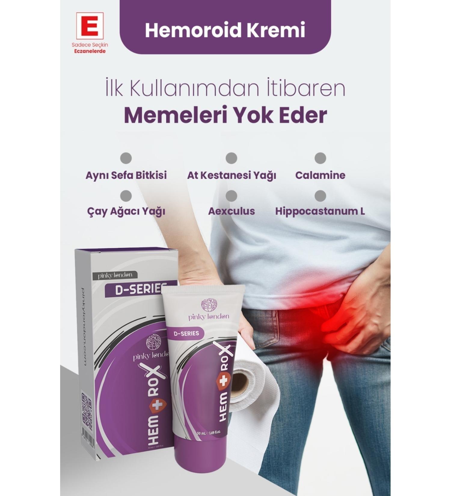 Pinky London Hemorox - H.emorrhoid (B.ASUR) Cream 50 ml - Buy Online on GoSupps.com