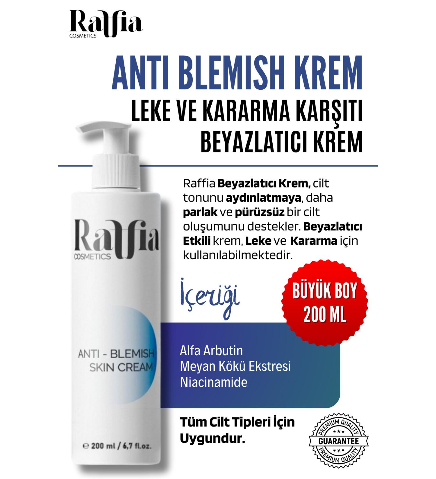 Raffia Cosmetics Anti-Stain and Anti-Darkening Whitening Cream 200ml Skin Face and Genital Area Whitening Cream - Buy Online on GoSupps.com